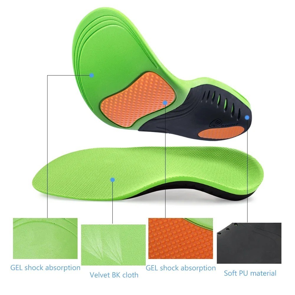 Orthotic Shoe Insoles Inserts Flat Feet High Arch Support For Plantar Fasciitis