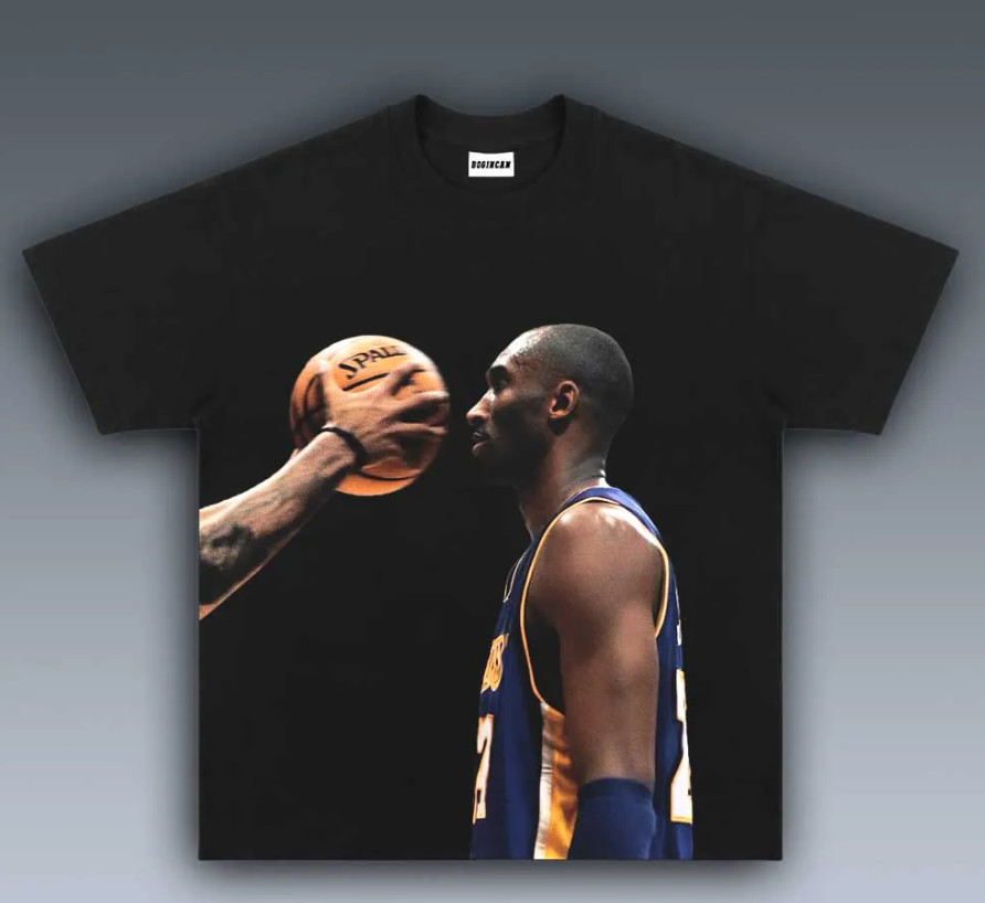 Kobe Vintage Style T Shirt 100% Cotton Basketball Star Tee