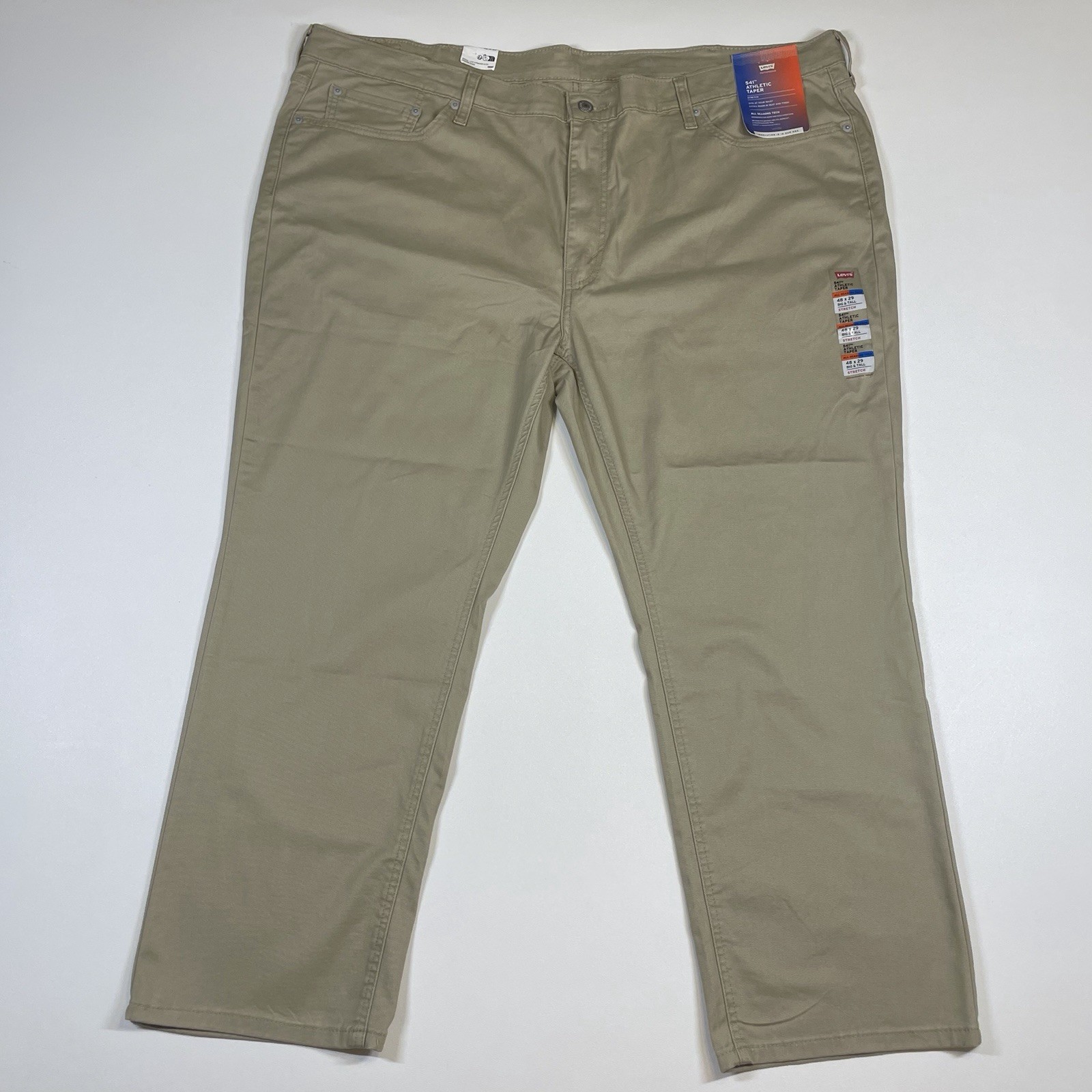 Levi’s Pants Men’s 48×29 (48×27) Tan 541 Athletic Taper All Seasons Tech NEW