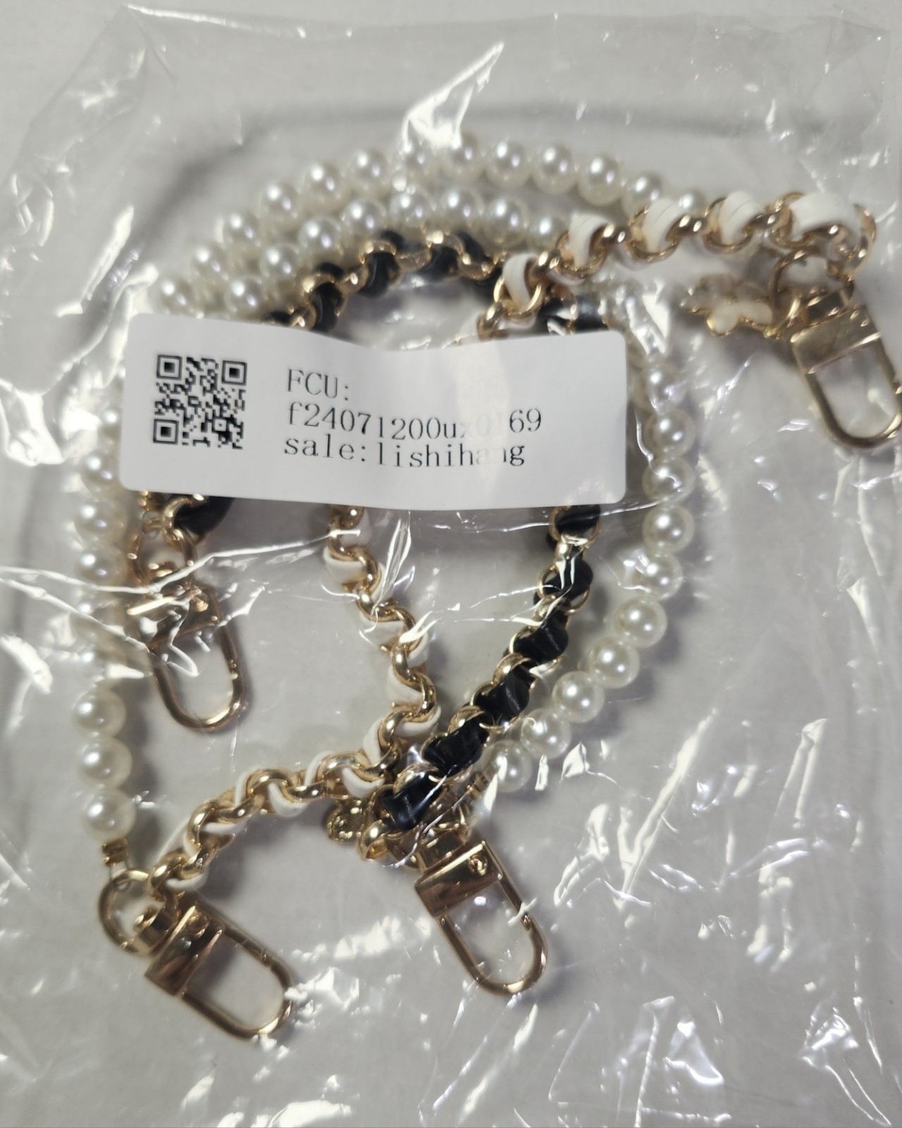 Uxcell Pearl Purse Double Chain Extender Chain 2 Pcs 10.2″