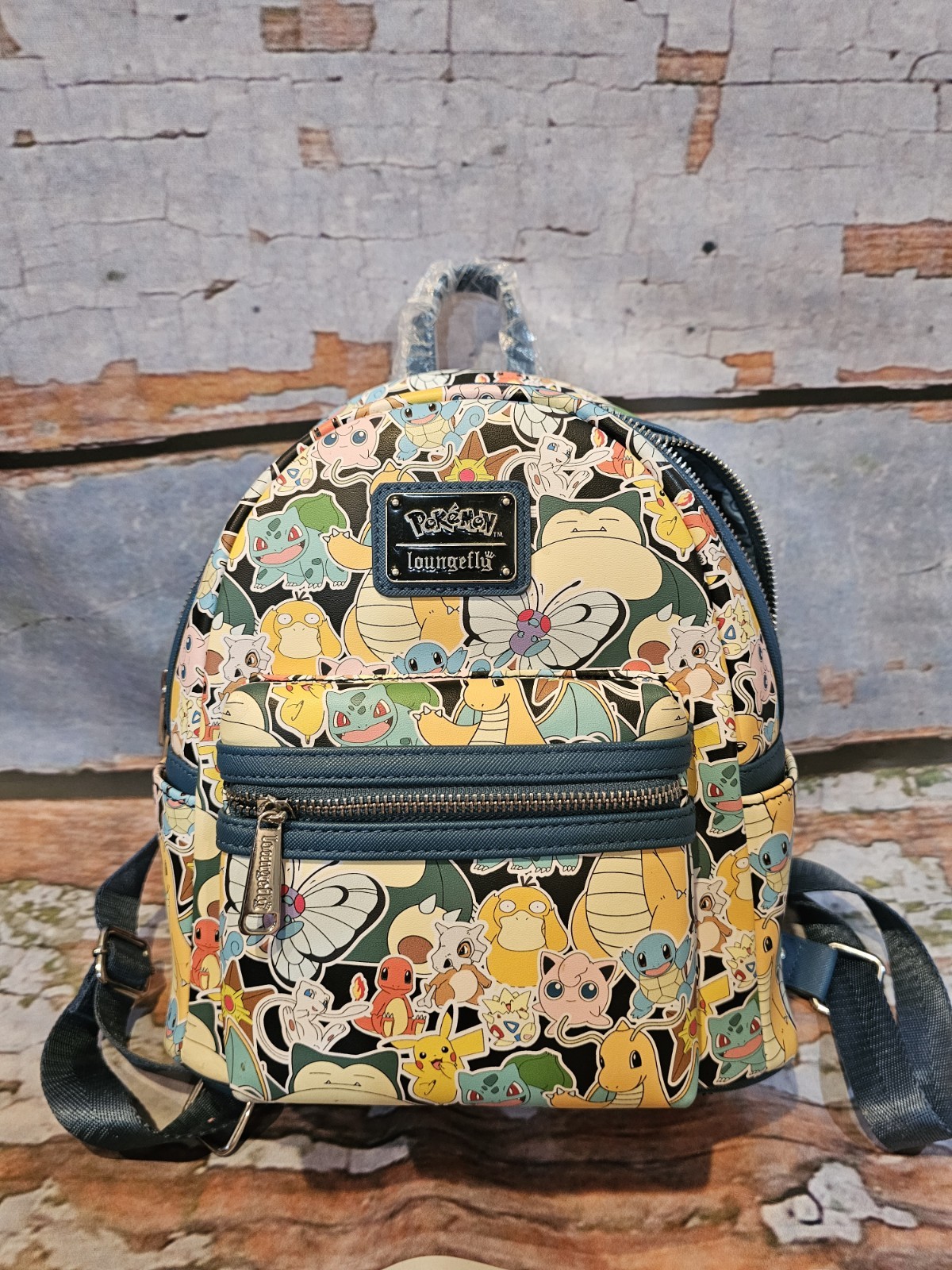 Loungefly Pokémon Mini Backpack NWT Pikachu Charmander Squirtle Bulbasaur