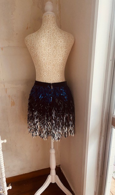 Alice Olivia Cina Sequinned Tulle mini Skirt size 10-12AU/8US/40EU RRP $1008