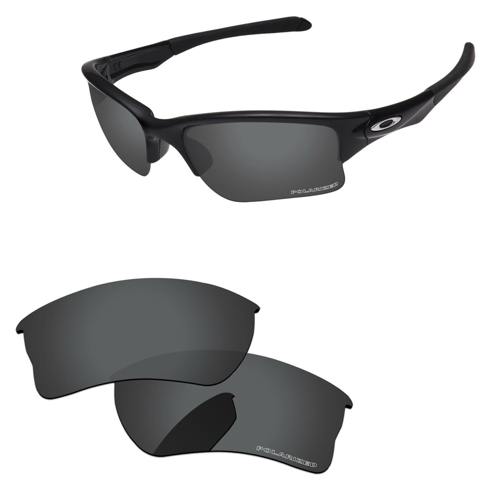 Lenslog Polarized Replacement Lenses For-Oakley Quarter Jacket OO9200 Muti-Opt