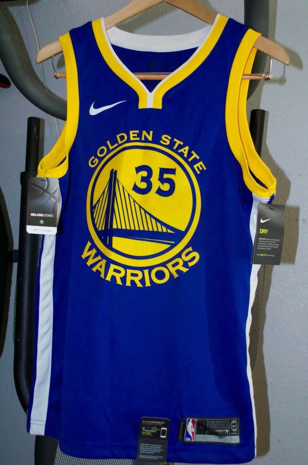 NWT Nike Kevin Durant Golden State Warriors Authentic Jersey Mens $110 M/44