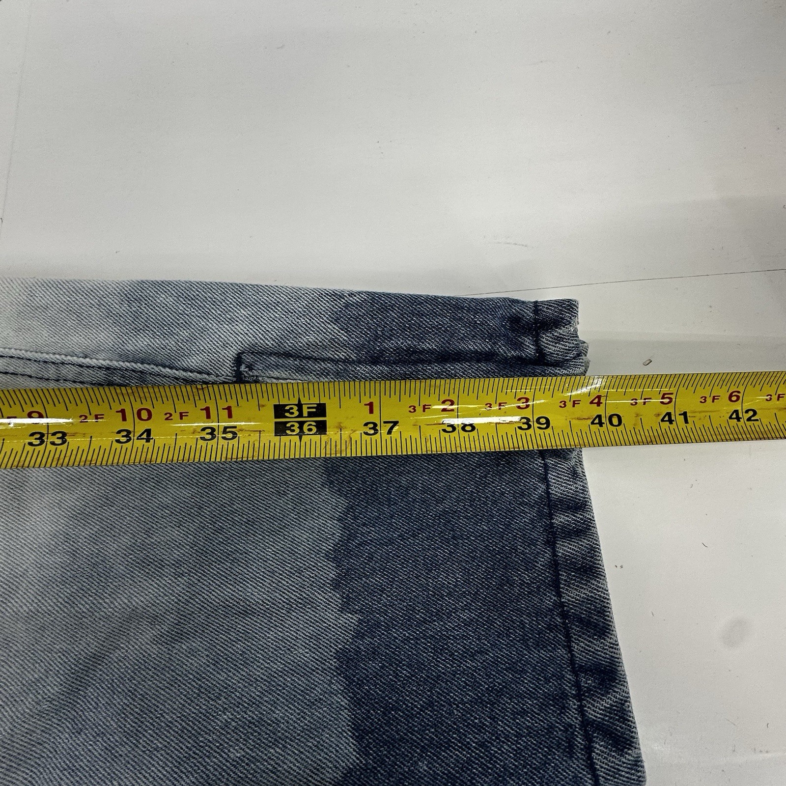 VTG 80s Dip Dye High Rise Tapered Leg Zip Ankle Ombré Denim Hong Kong 12 READ
