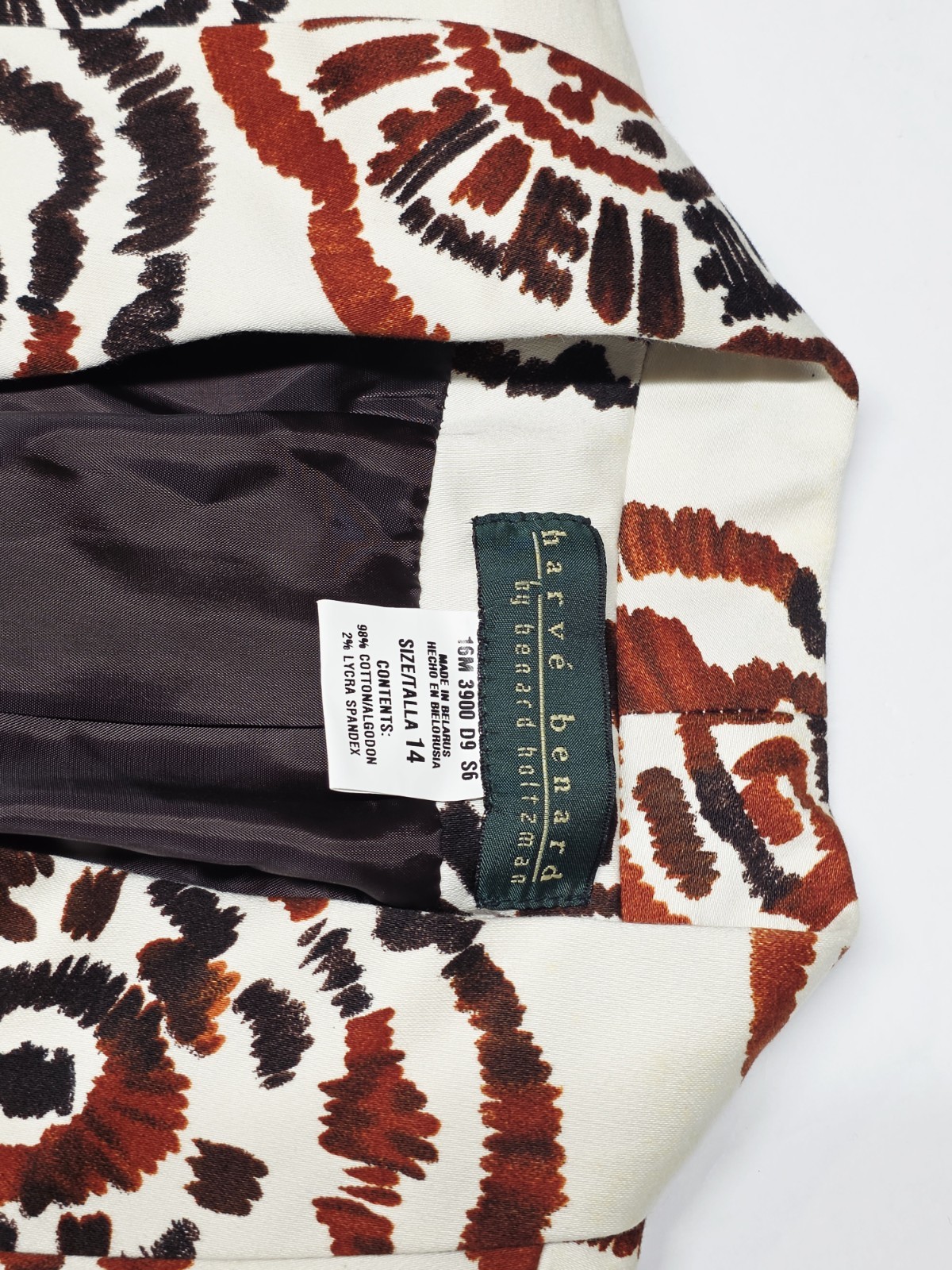HARVE BENARD Womens Tan Brown Button Front Jacket Size 14 NWT