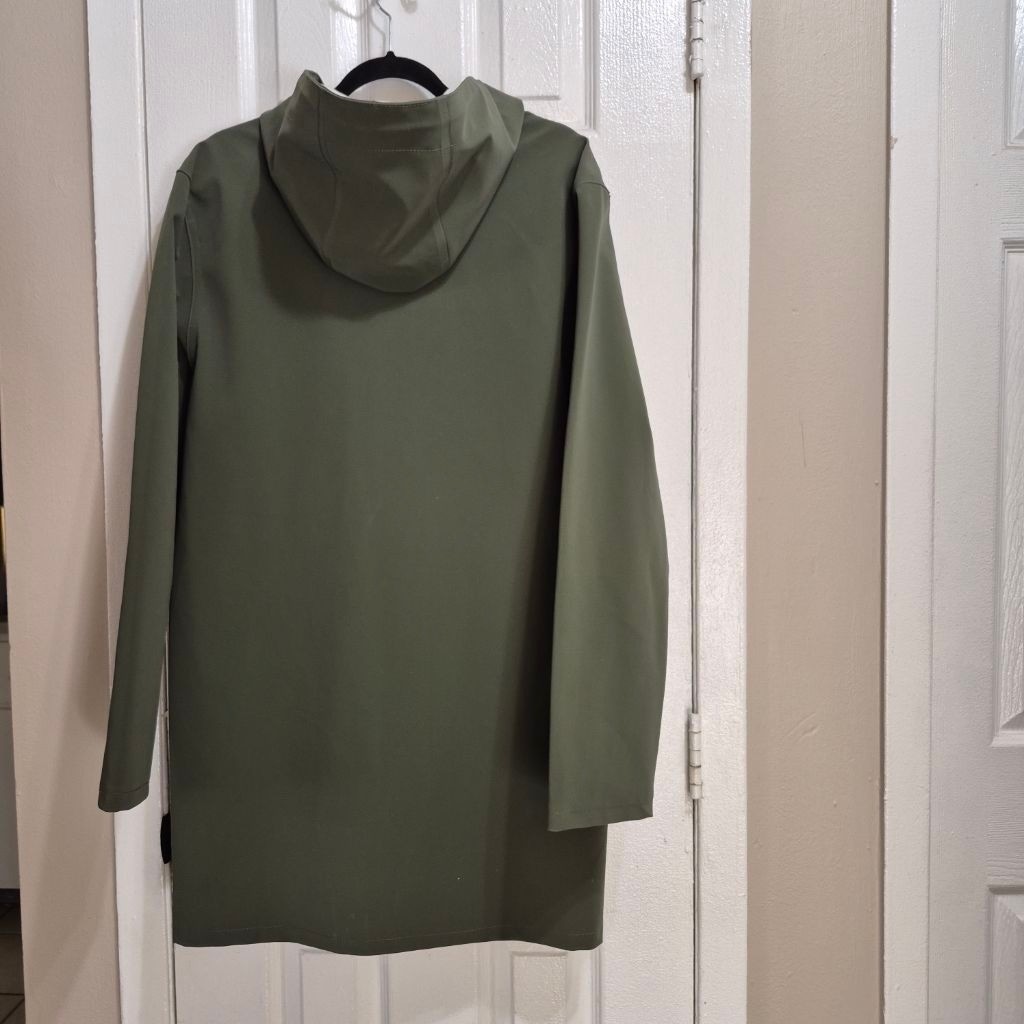 Stutterheim Stockholm Suede Green Raincoat M