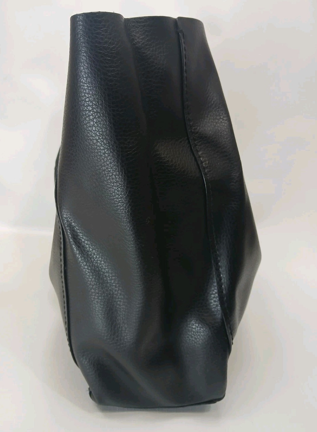 Coach Derby Saddle Black Pebbled Soft Leather Tote Shoulder Bag Snap F59818