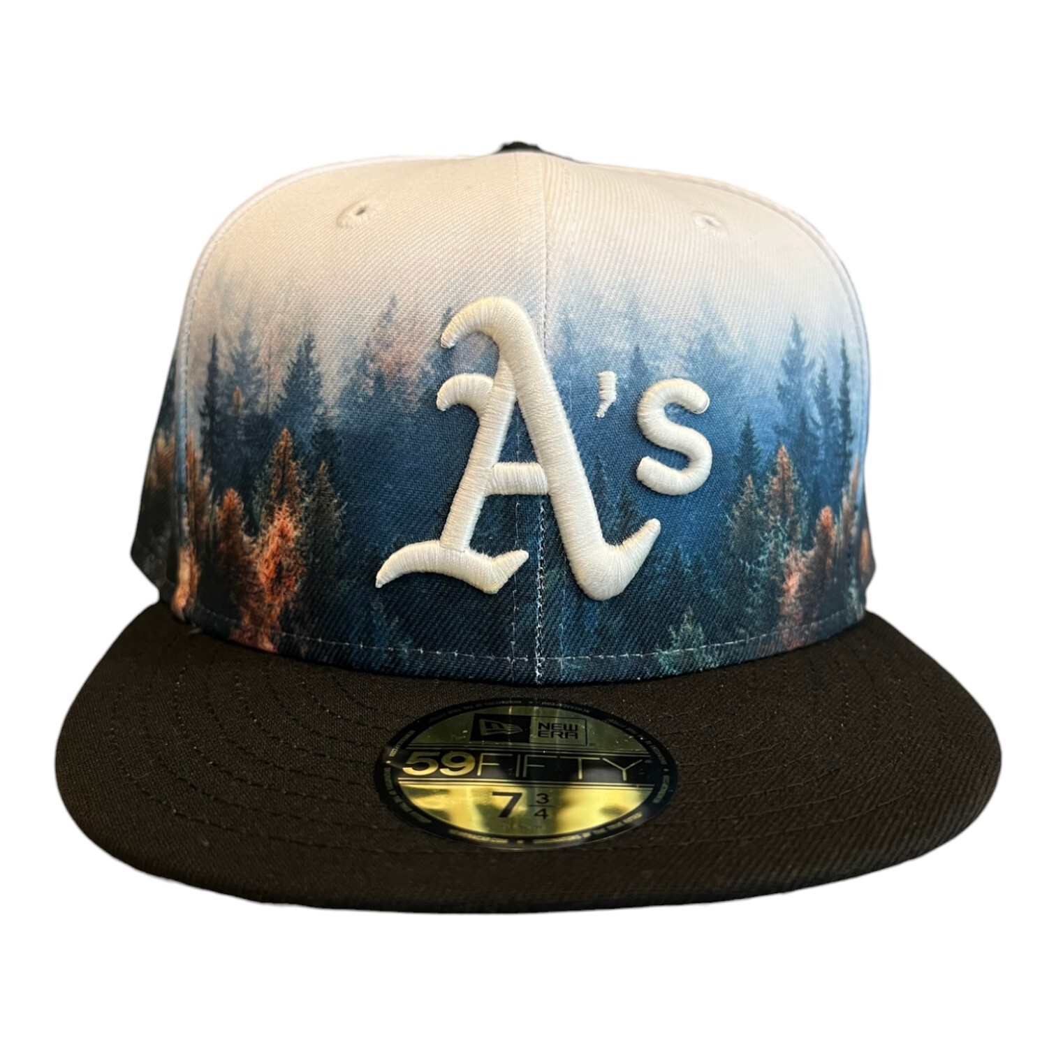 New Era Oakland Athletics 59FIFTY Fitted Hat Cap Photoreal Pack Size 7 7/8