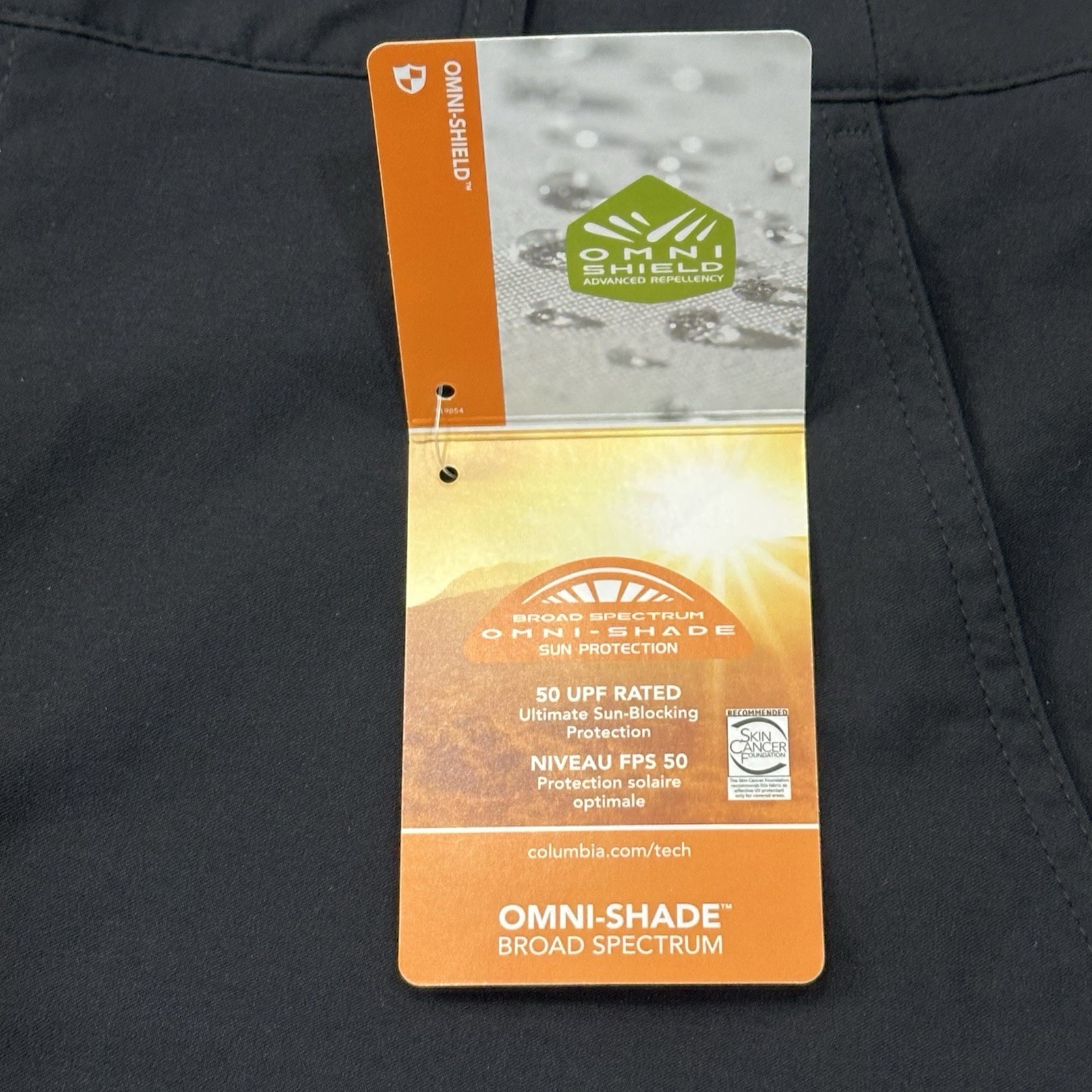 New $65 Columbia Leslie Falls Capri Pants Omni Shade Black Women’s Size 14