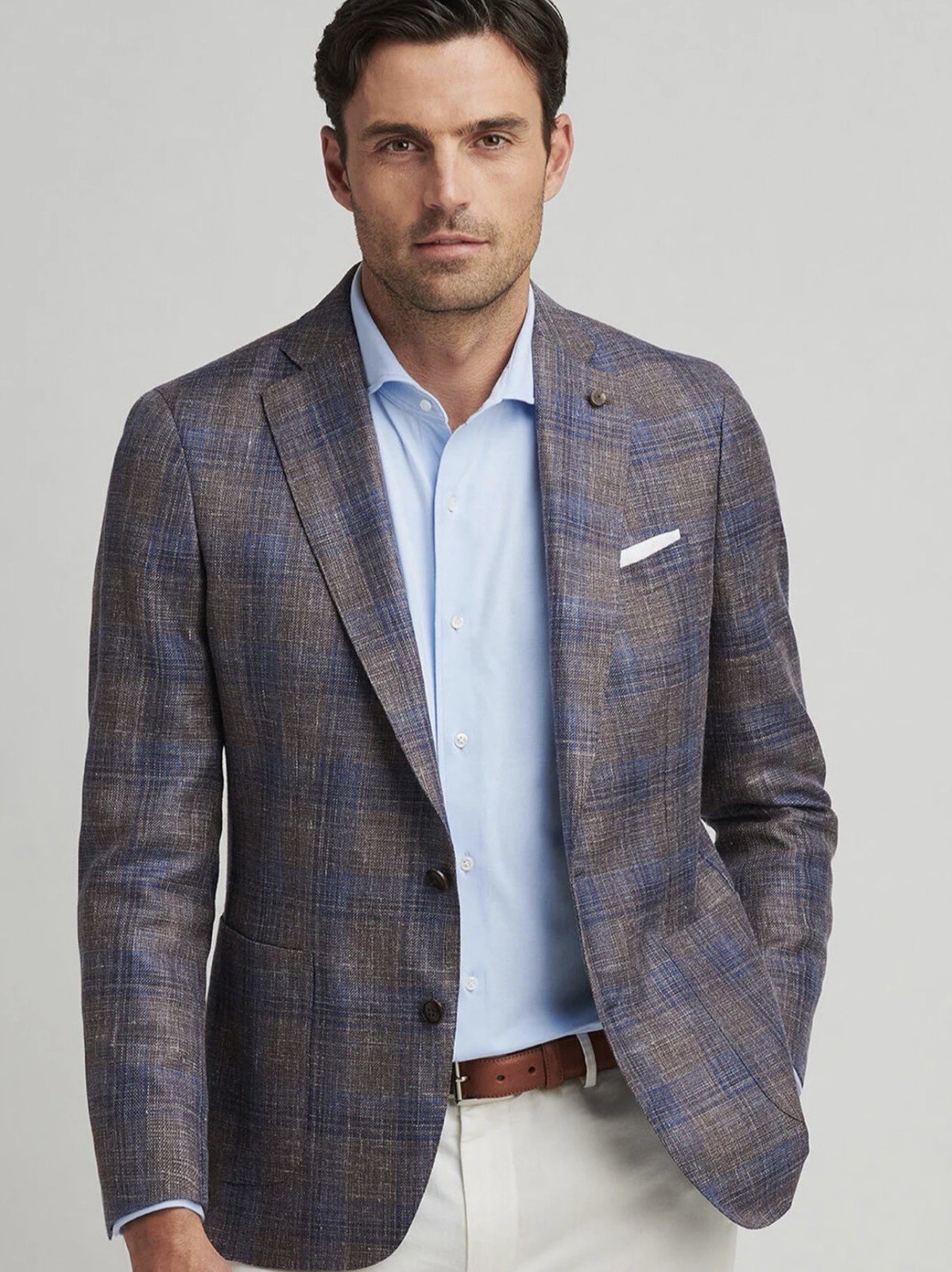 NWT Peter Millar Crown Crafted Dawson Plaid Blazer Jacket Sport Coat 44 R $1295