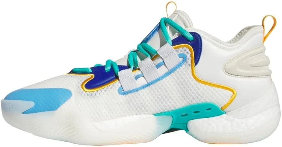 Adidas BYW Select Cream White Blue Burst Basketball Shoes IF4285 Size 10.5/15