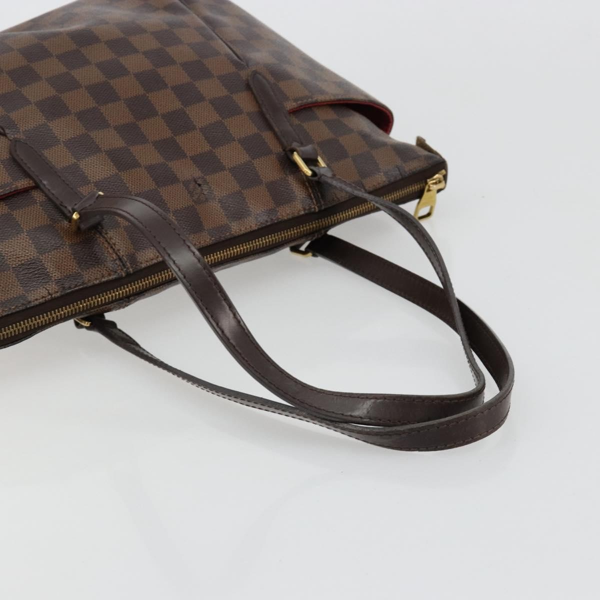 LOUIS VUITTON Damier Ebene Totally PM Tote Bag N41282 LV Auth 180448