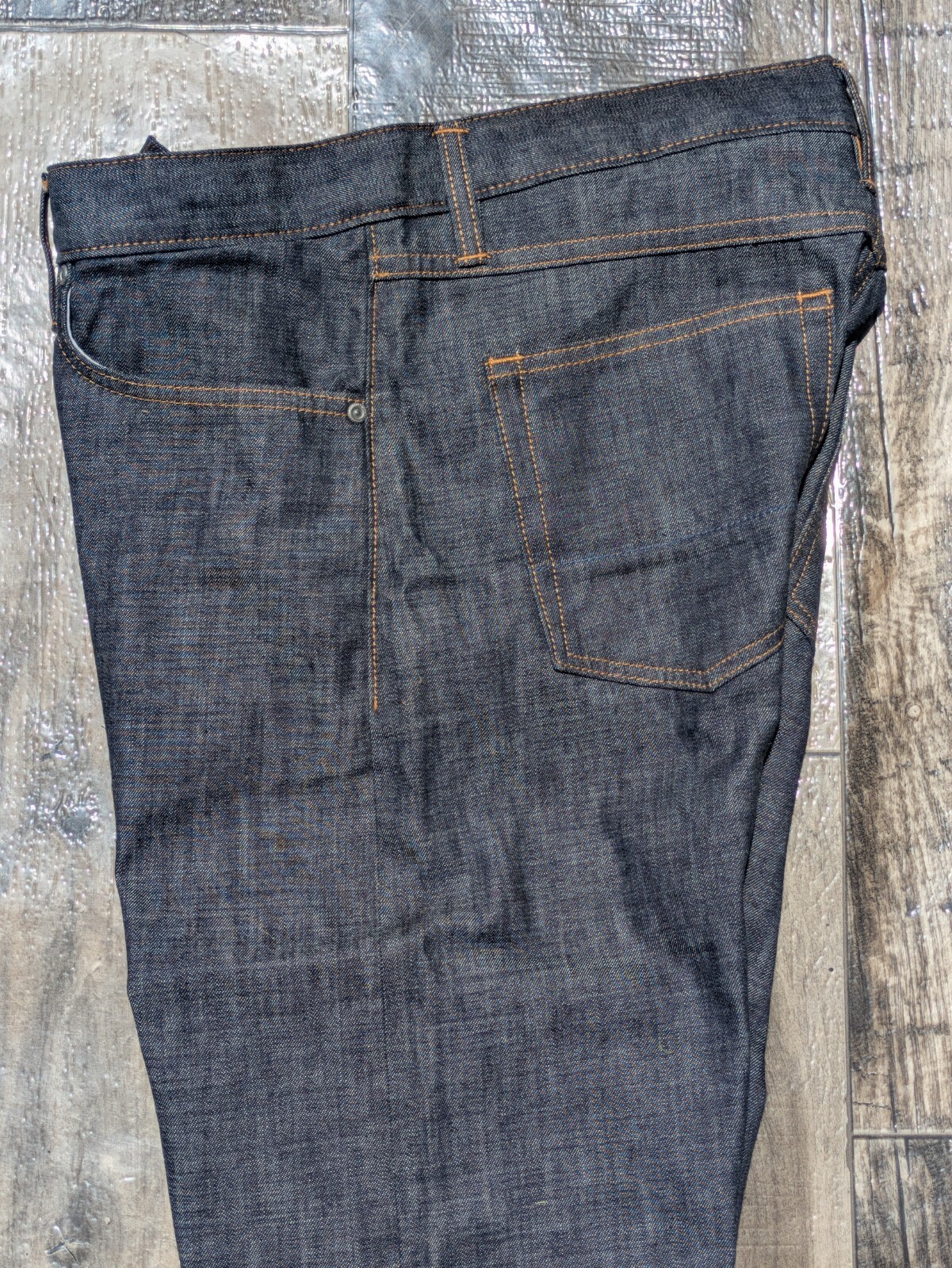 Mens Gustin #37 9oz Light Japan Selvedge Denim Cropped Slim Jeans 34×22.75 Raw