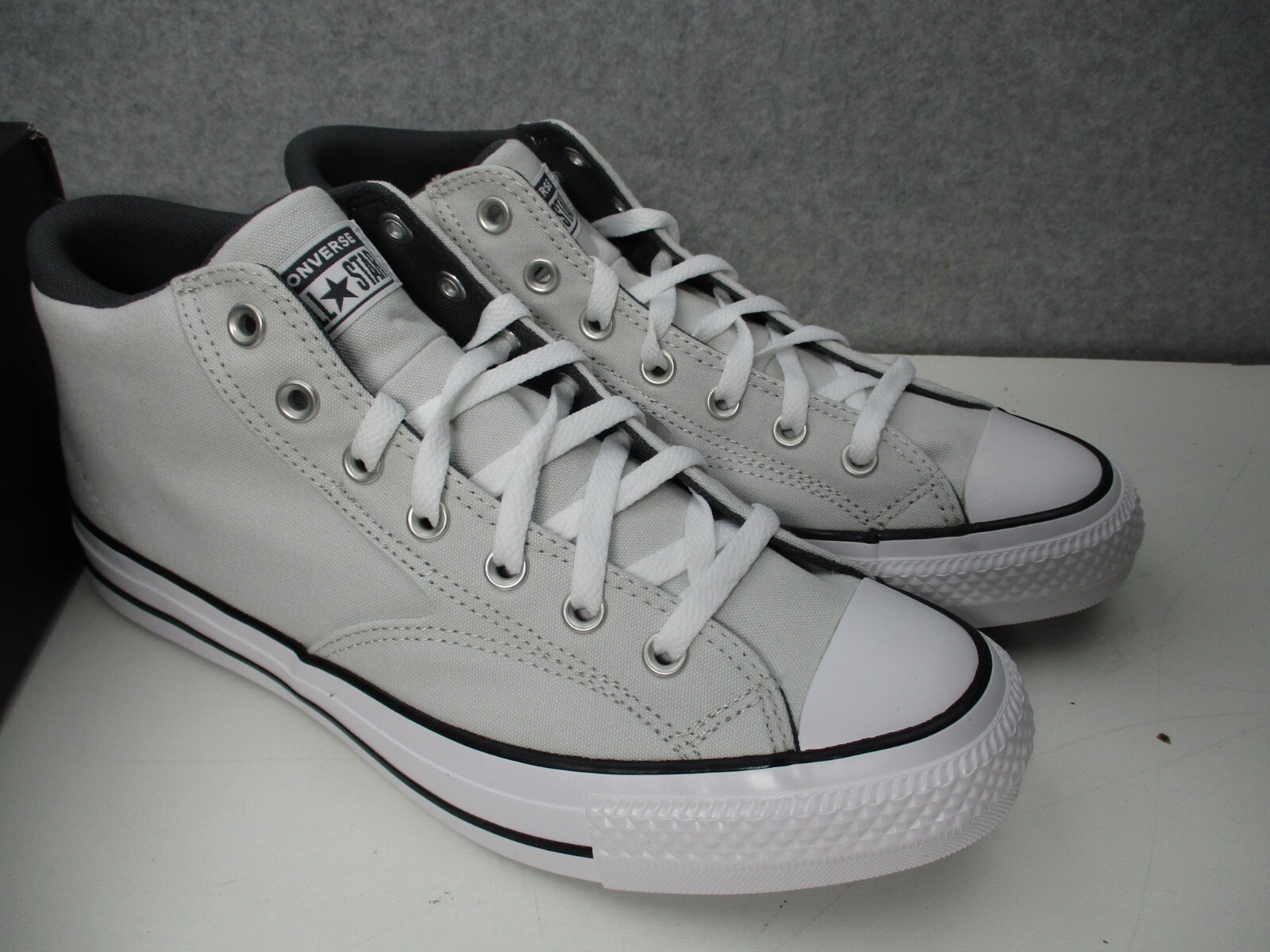 Converse All Star CTAS Malden St. Light Gray Mid Shoes Mens Sz 12 Canvas