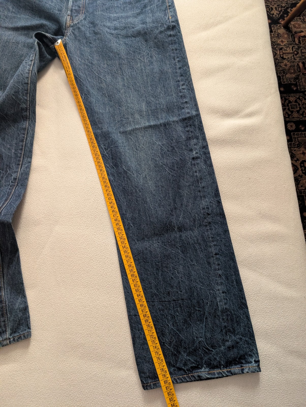 Levi’s 501xx Big E 1947 W36 L32 LVC Men Denim Selvedge Japan Blue Cotton Rivets