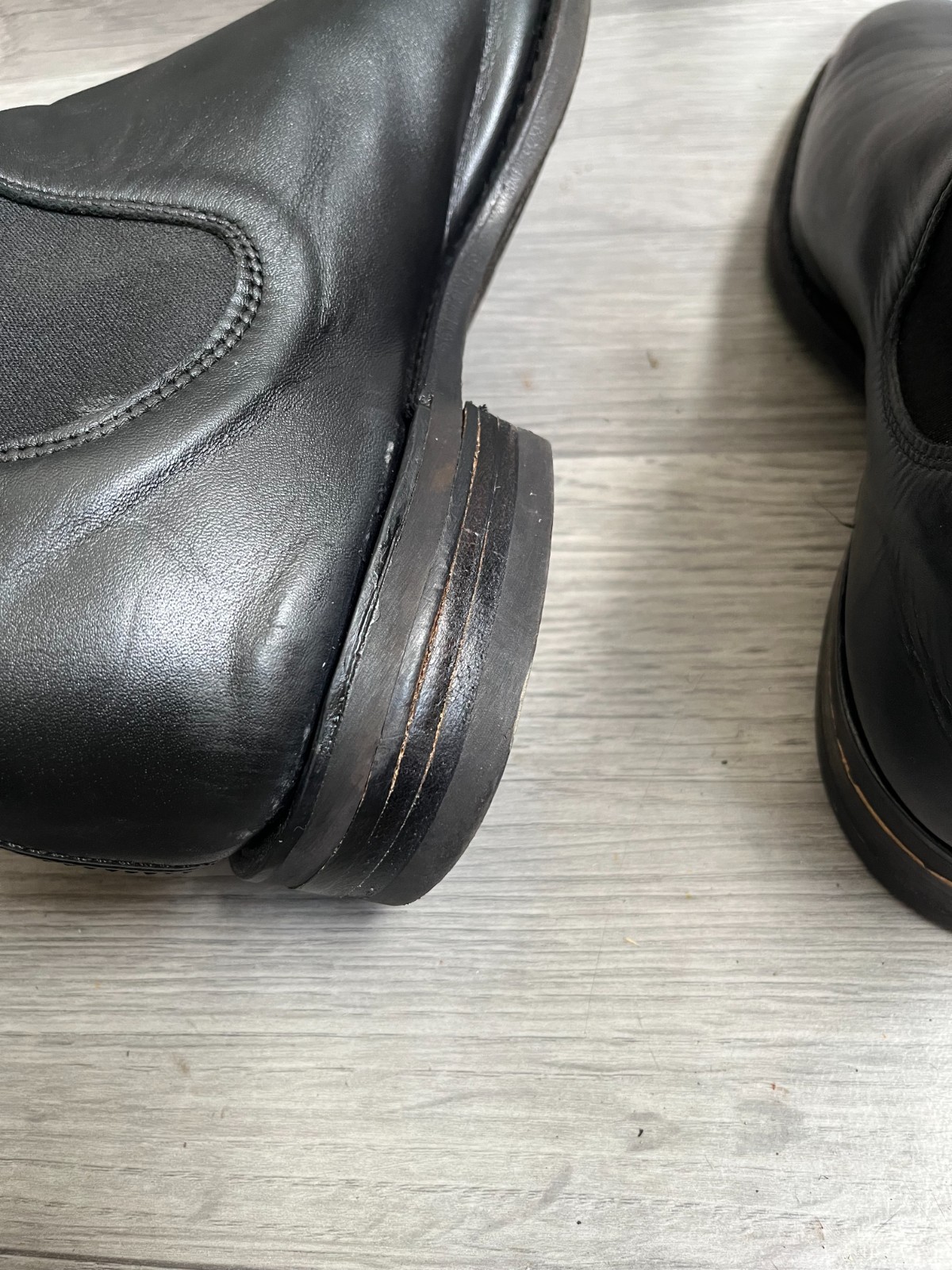 R.M williams comfort craftsman black leather chelsea boots uk 8.5G