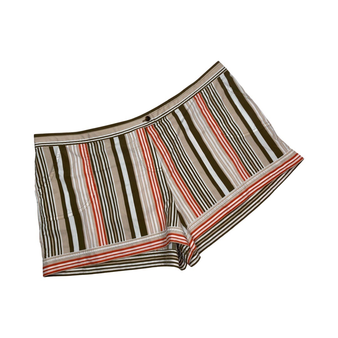 Body By Victoria Womens Striped Lounge Pajama Shorts Size L Multicolor