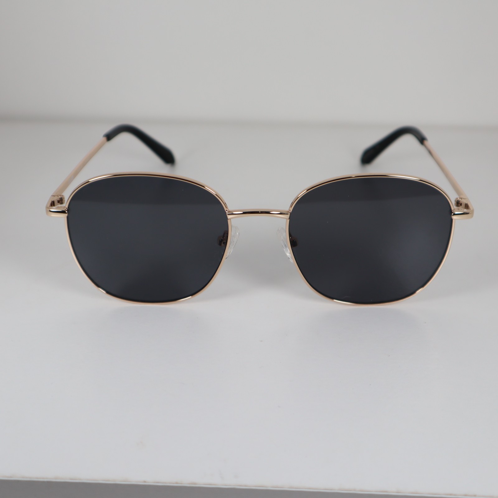 Quay Australia JEZABELL 10225 Gold Frame/Smoke Lens Round Sunglasses 59-20-148mm