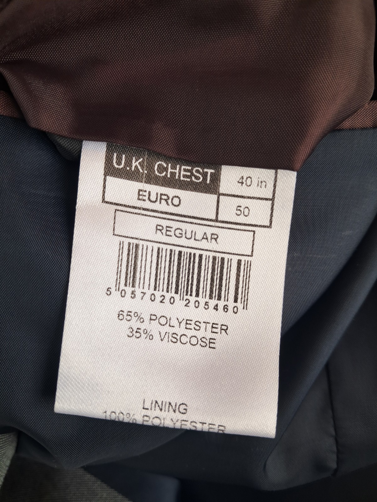 Men’s Limehaus Grey 2 Piece Suit Chest 40” Trousers 36″