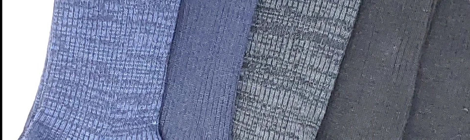 Insane Deal – 5 Pairs – Perry Ellis Men’s SOFT Crew Dress Socks Blue / Black