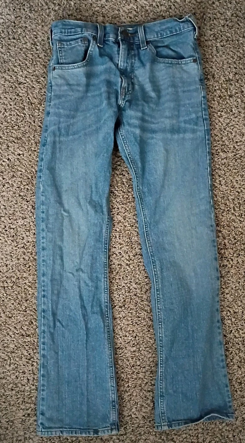 Levi Strauss Signature Jeans Blue Stretch Mid Rise Boot Cut Womens 28×30 Denim