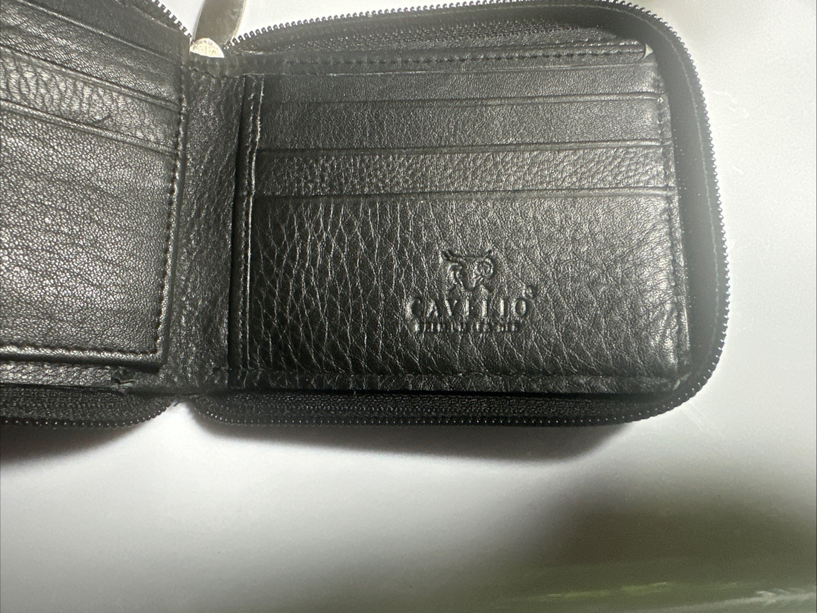Black Premium Leather Cavelio Wallet