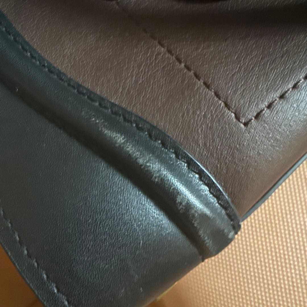 CELINE Luggage Tote Handbag Tricolor Black Brown Beige Leather Suede Pre-Owned