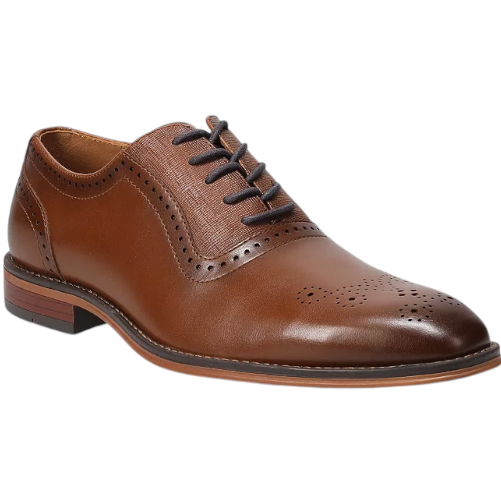 Paulo Brogue Men’s Dress Shoes By Apt. 9 👞 Color = Cognac 👞 Size 8, 11.5, 12