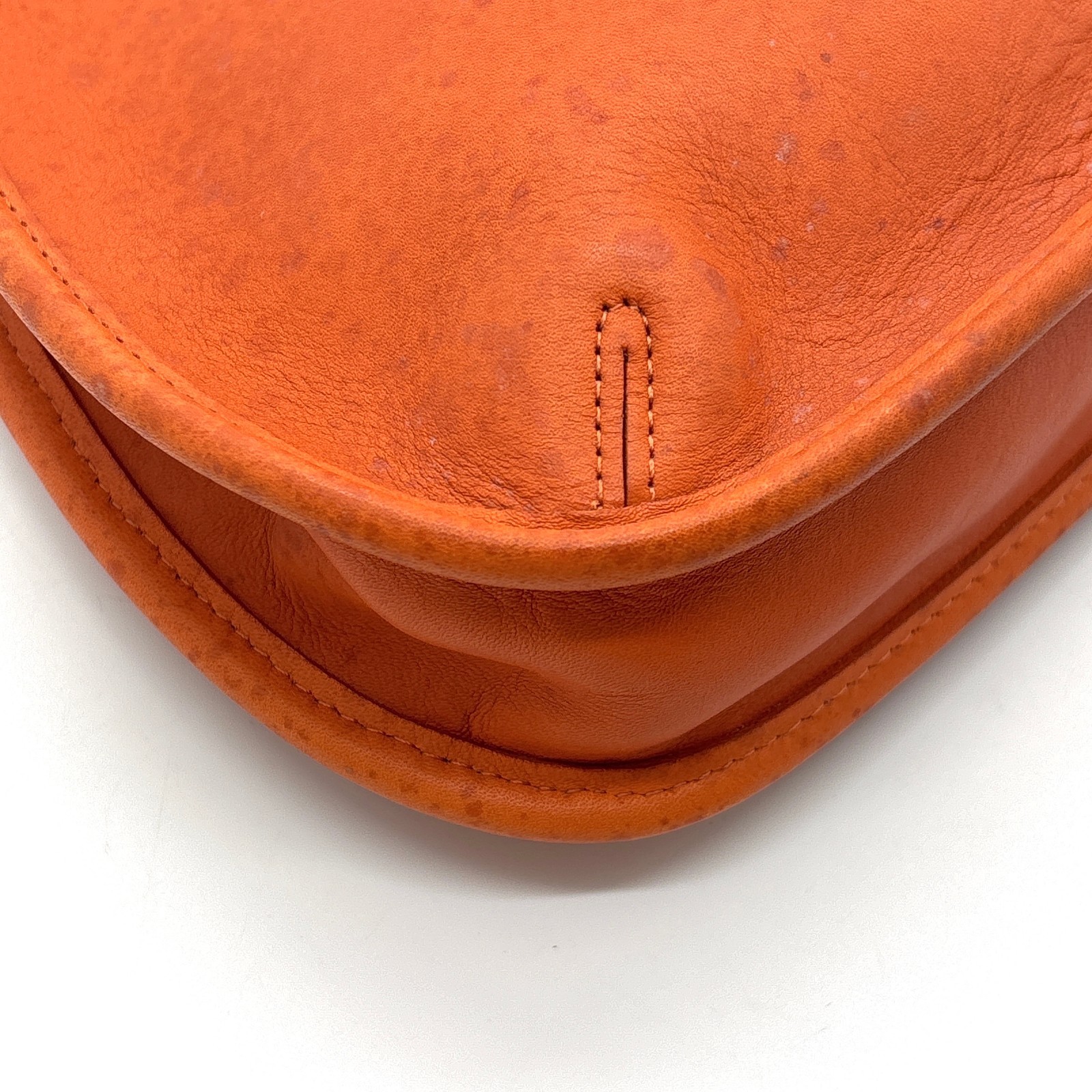 Coach Vintage 9027 Ergo Leather Hobo Bag Orange Made in USA From Japan