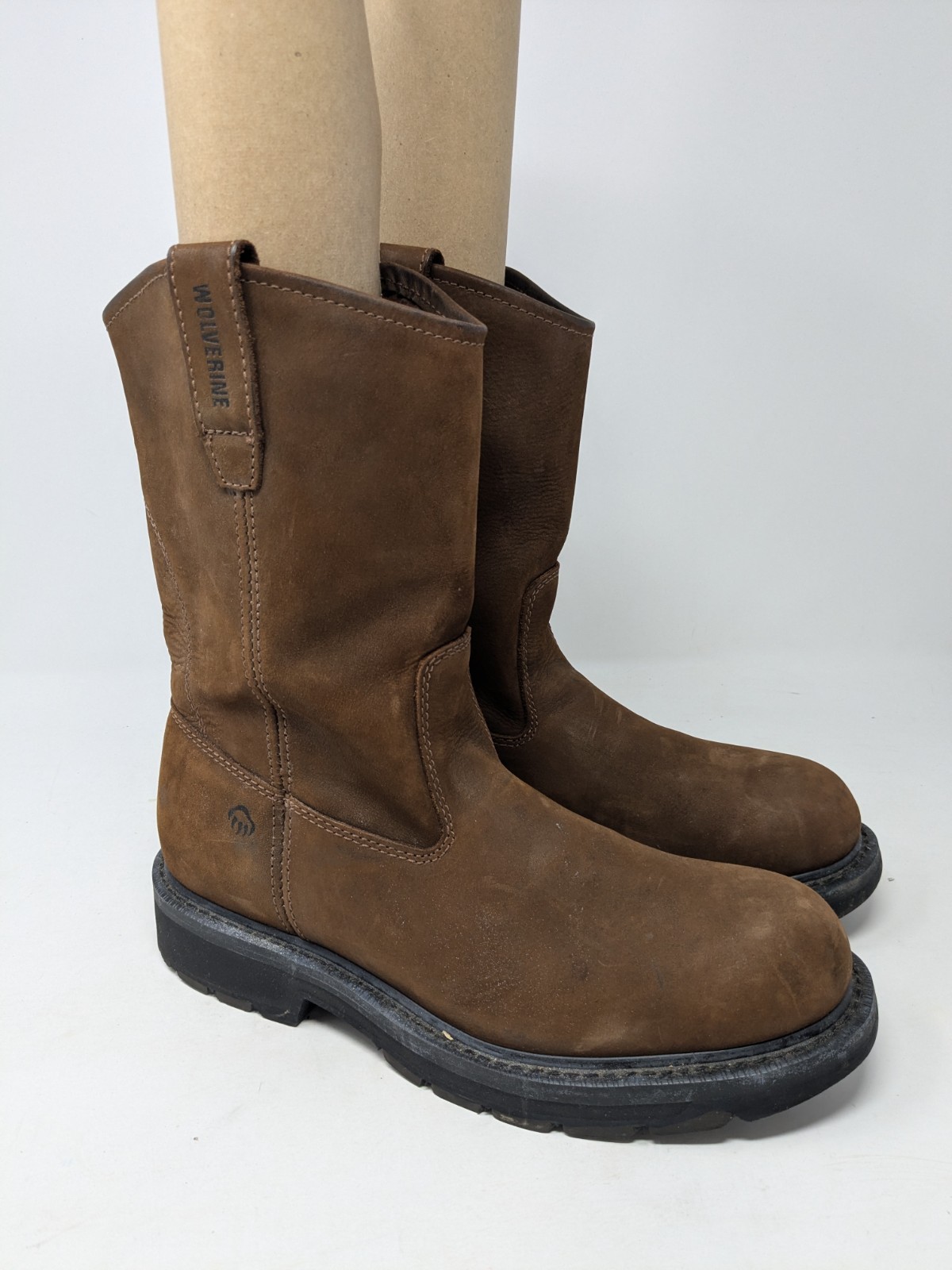 Wolverine Wellington W04727 Men’s Leather Work Western Boots Sz 9.5 Extra Wide