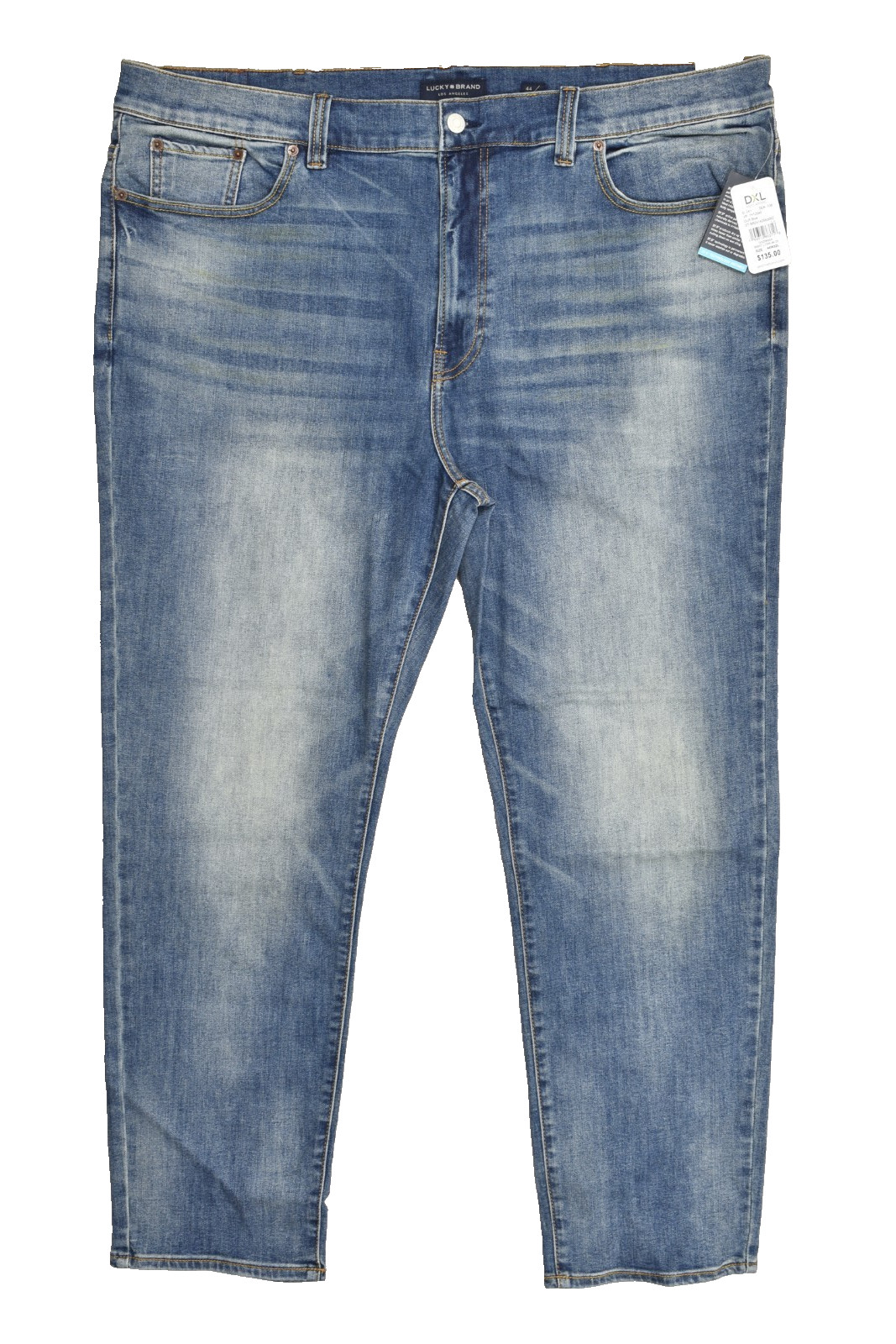 NEW Lucky Brand 411 Athletic Taper Men’s Hana 37.5 44×32 Stretch Blue Denim Jean