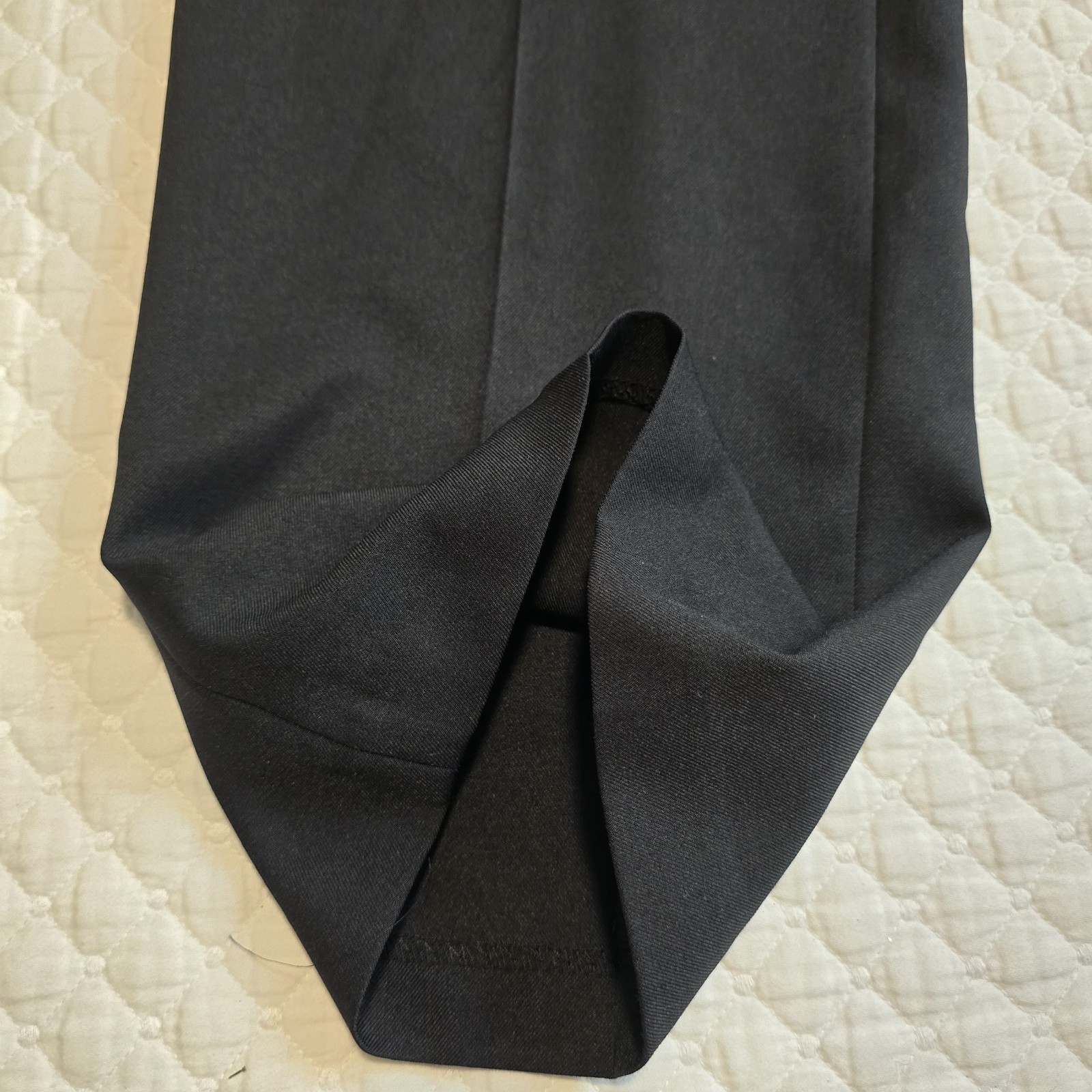 Haggar Mens Tailored Fit Travel Performance Suit Pants Black 38×30 WPL386