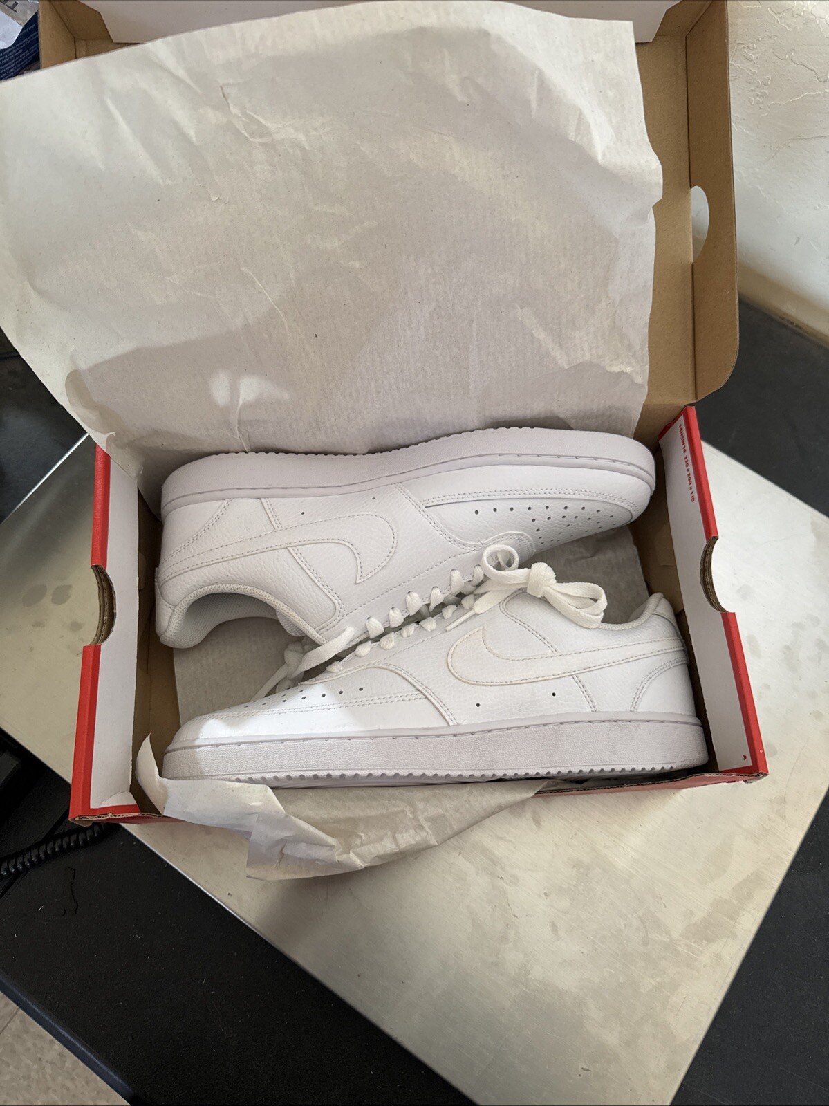 Nike Men’s Court Vision Low Next Nature DH2987-100 White Casual Sneaker SZ 10