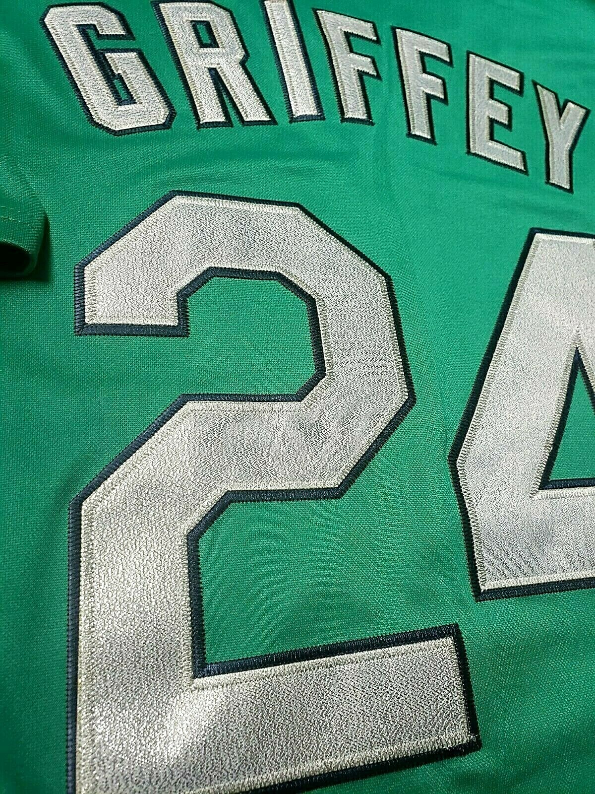 Ken Griffey Jr Seattle Mariners 1995 Alternate Men’s Button-Up Baseball Jersey