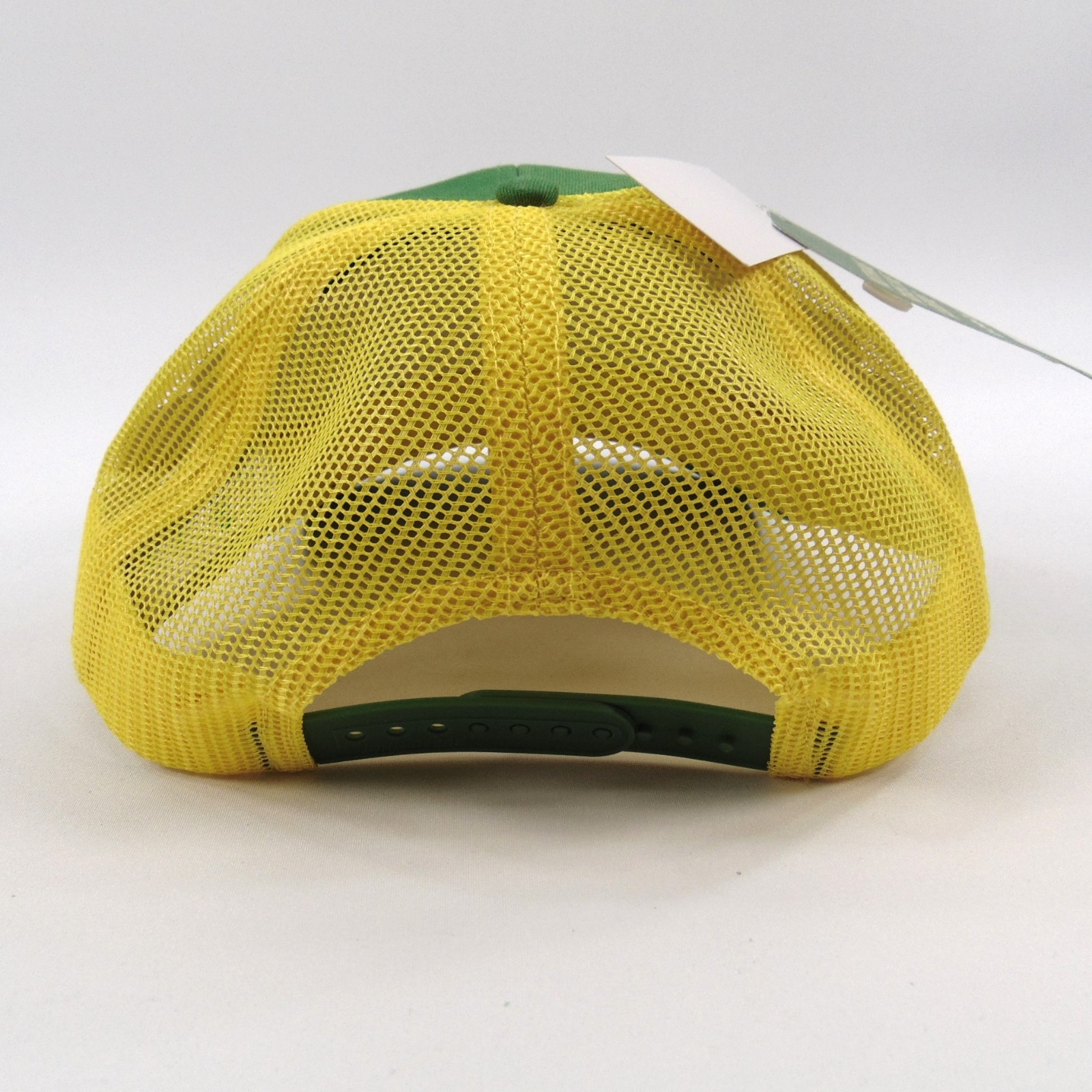 John Deere Trucker Hat Green Yellow Mesh Snapback Adjustable Embroidered Cap New