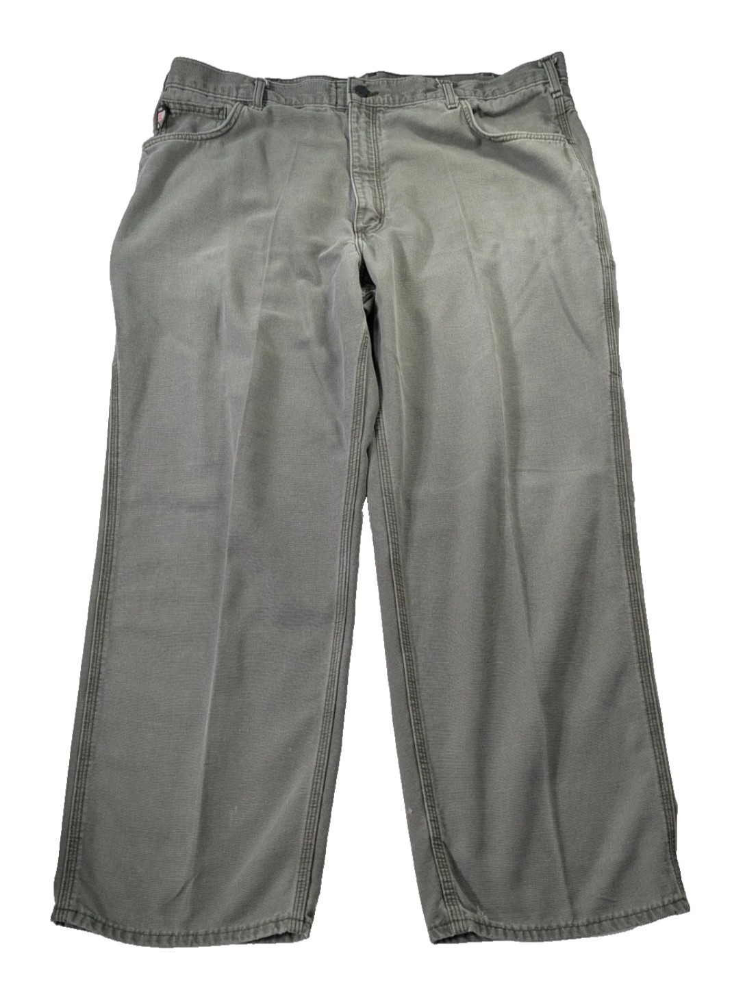 Carhartt FR Work Jeans CAT 2 Size 42×30 Green Original Fit Straight Leg Pants