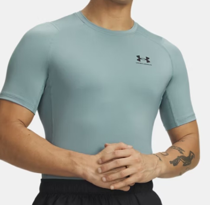Under Armour Short Sleeve Compression Shirt UA Workout T-Shirt 1361518/ L