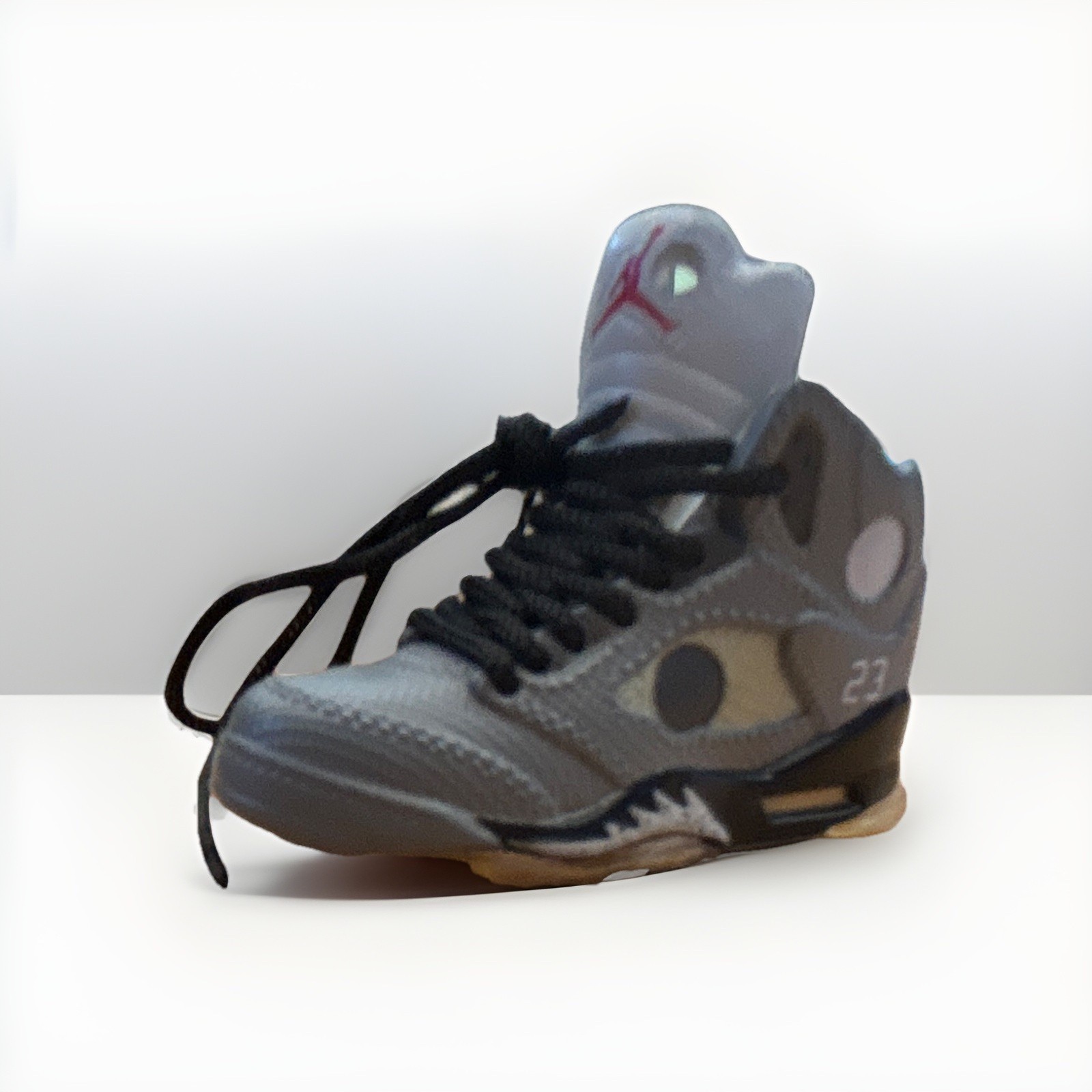 Off White Jordan 5 Mini, Plastic with Logo Accent NO BOX