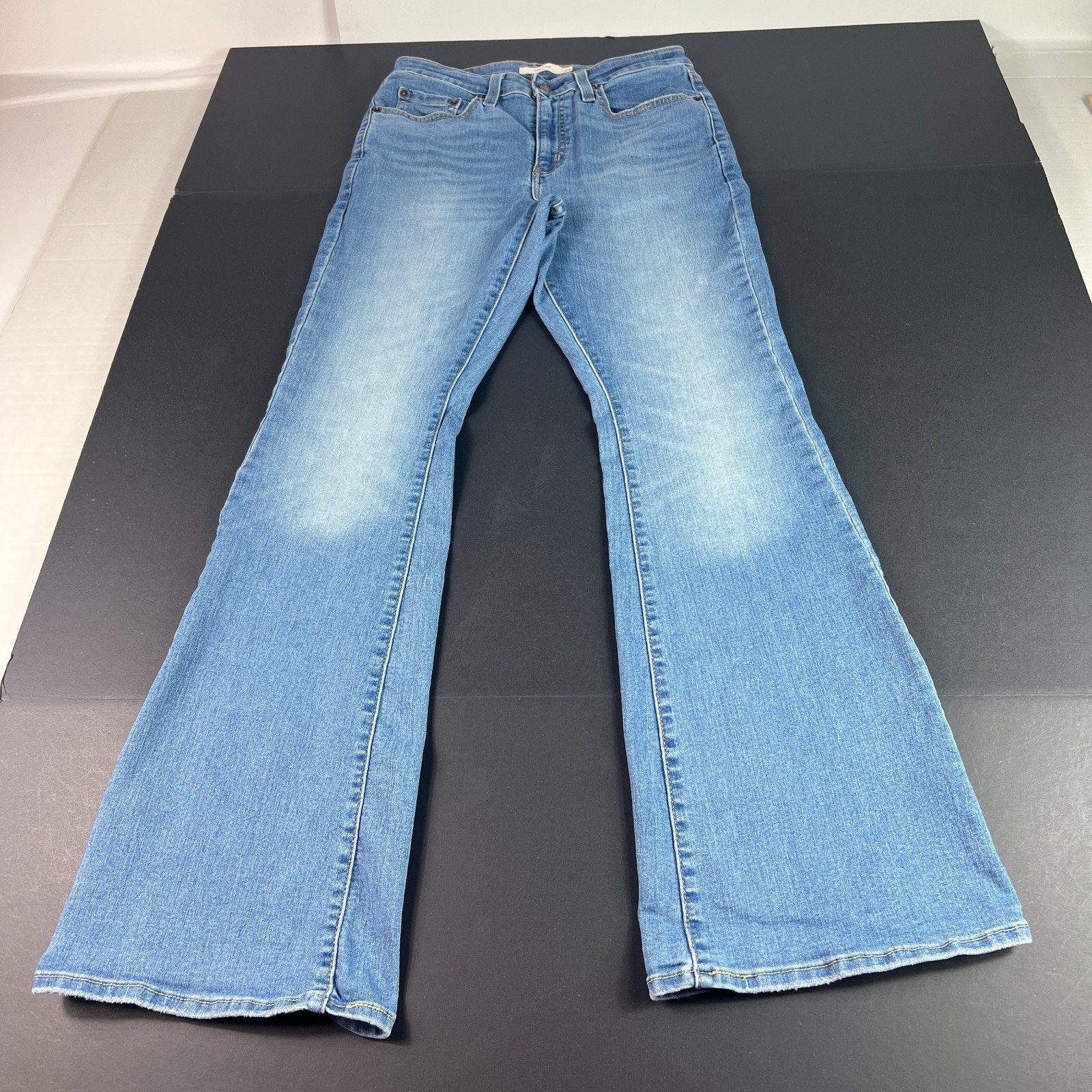 Levi’s Jeans Women’s 28×30* 726 Mid Rise Flare Blue Faded Stretch Denim Tag 29