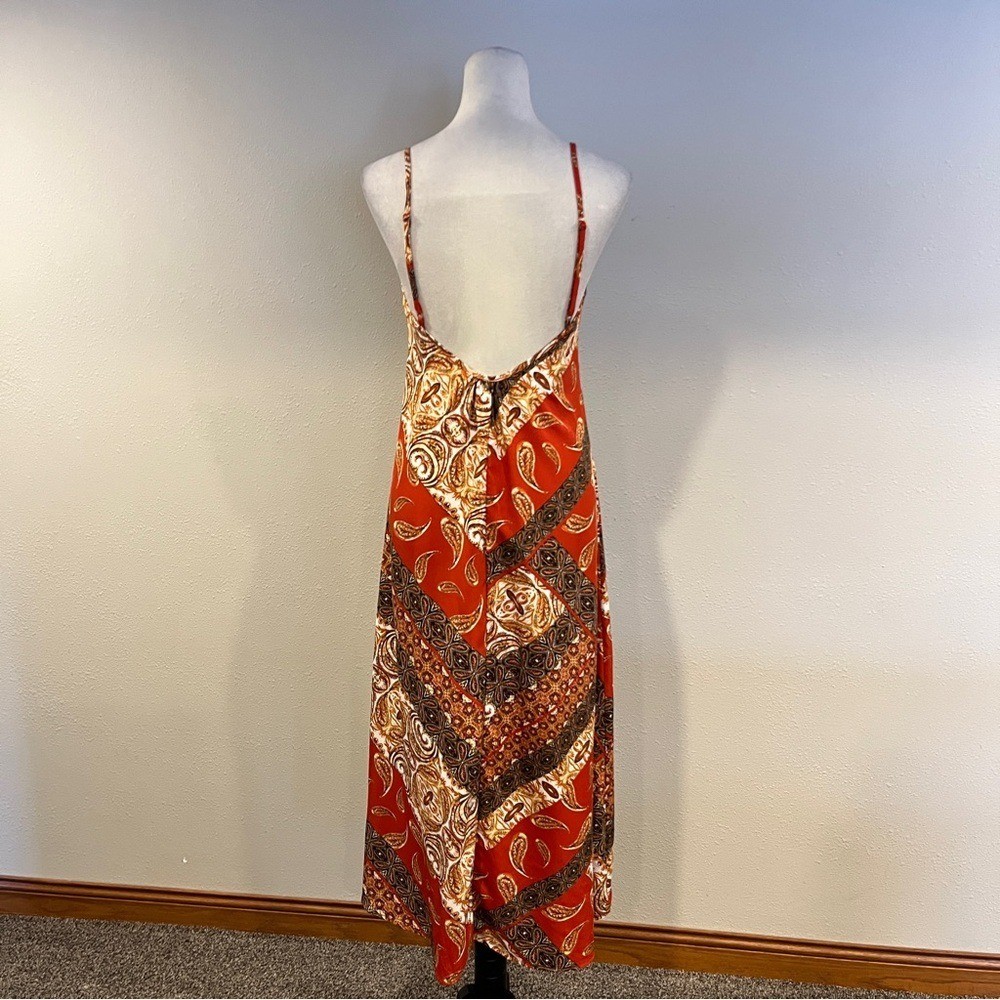 Shein Floral paisley Spaghetti Strap Maxi Dress size small