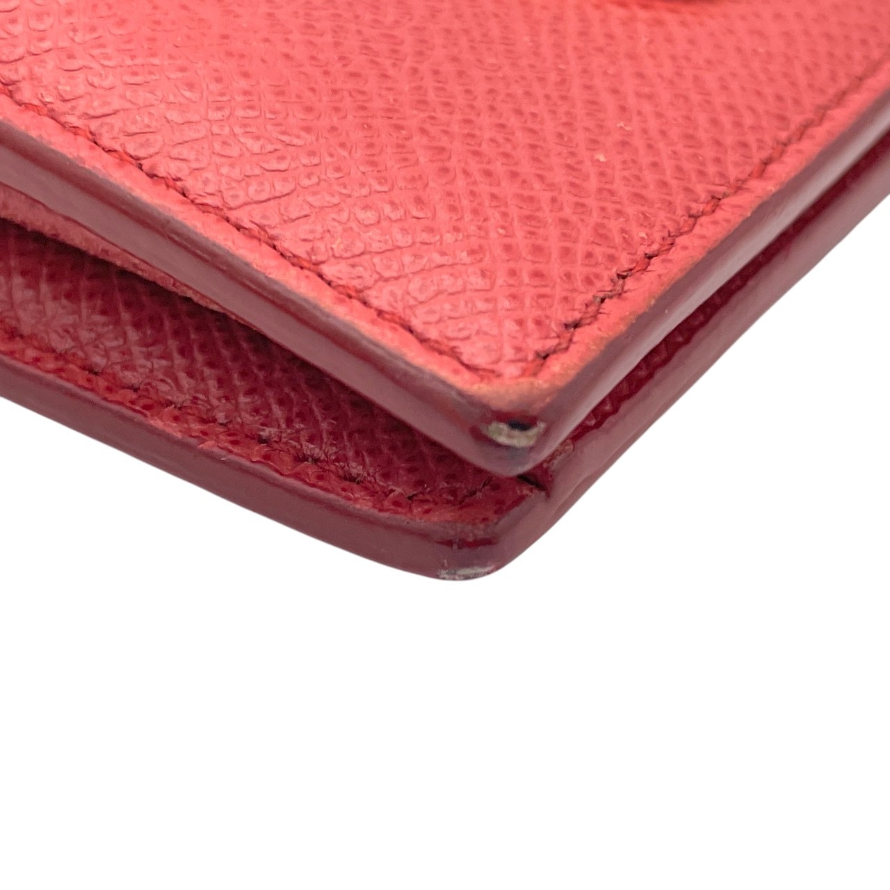 Authentic Salvatore Ferragamo Gancini Tri Fold Compact Wallet Leather Pink