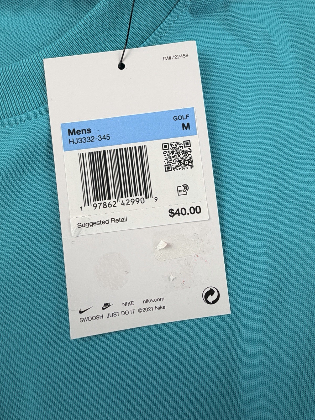 Nike Men’s Nike Tee Golf T-Shirt, Dusty Cactus Size Medium HJ3332-345