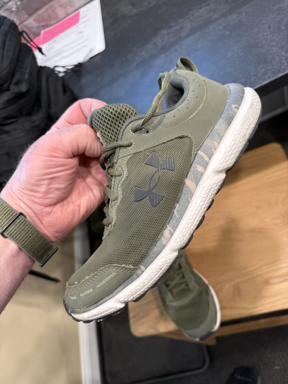 Under Armour Assert 9 Green Camo size 9