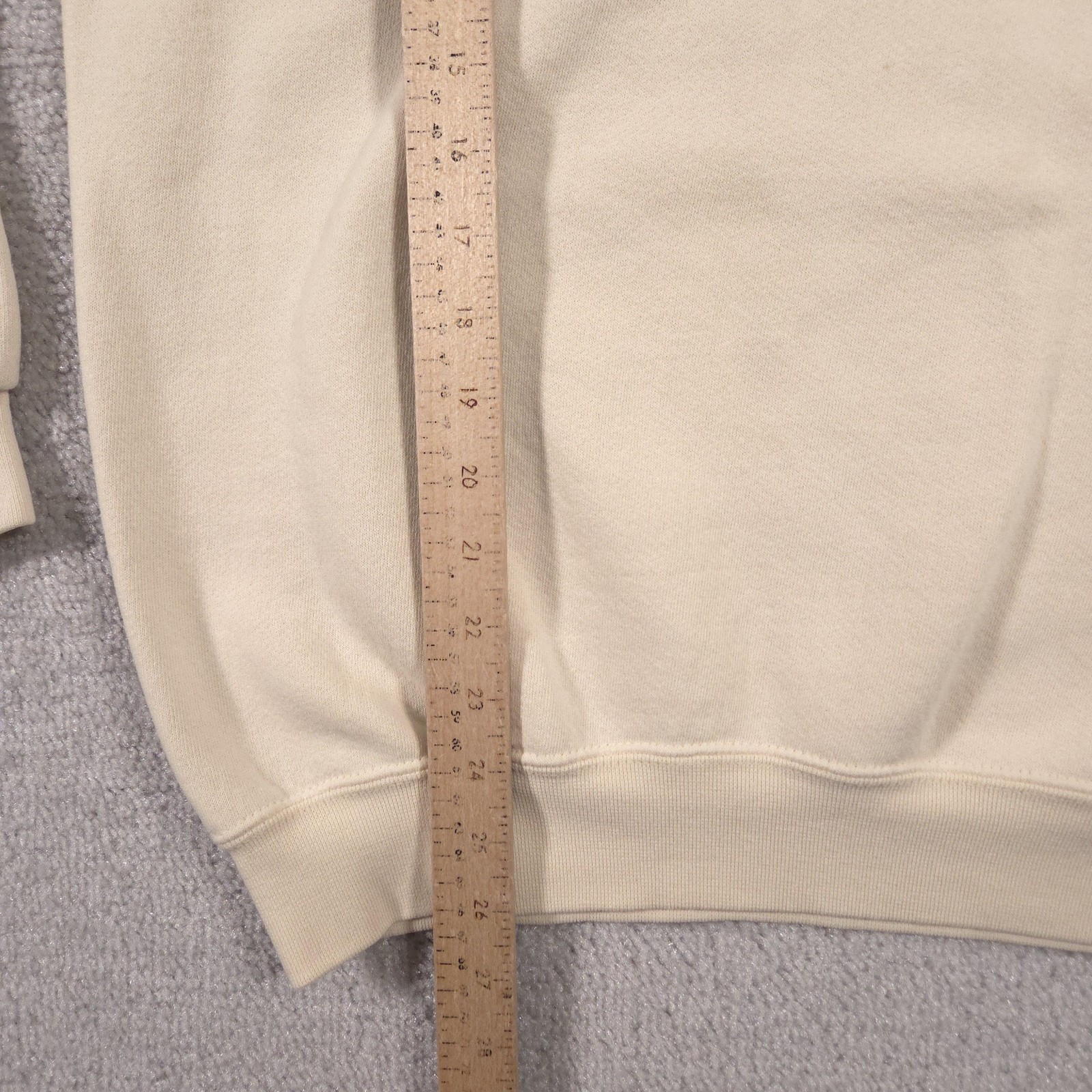 Fieldmaster Sweatshirt Mens Large Beige Pullover Fleece Crewneck Made USA 90s