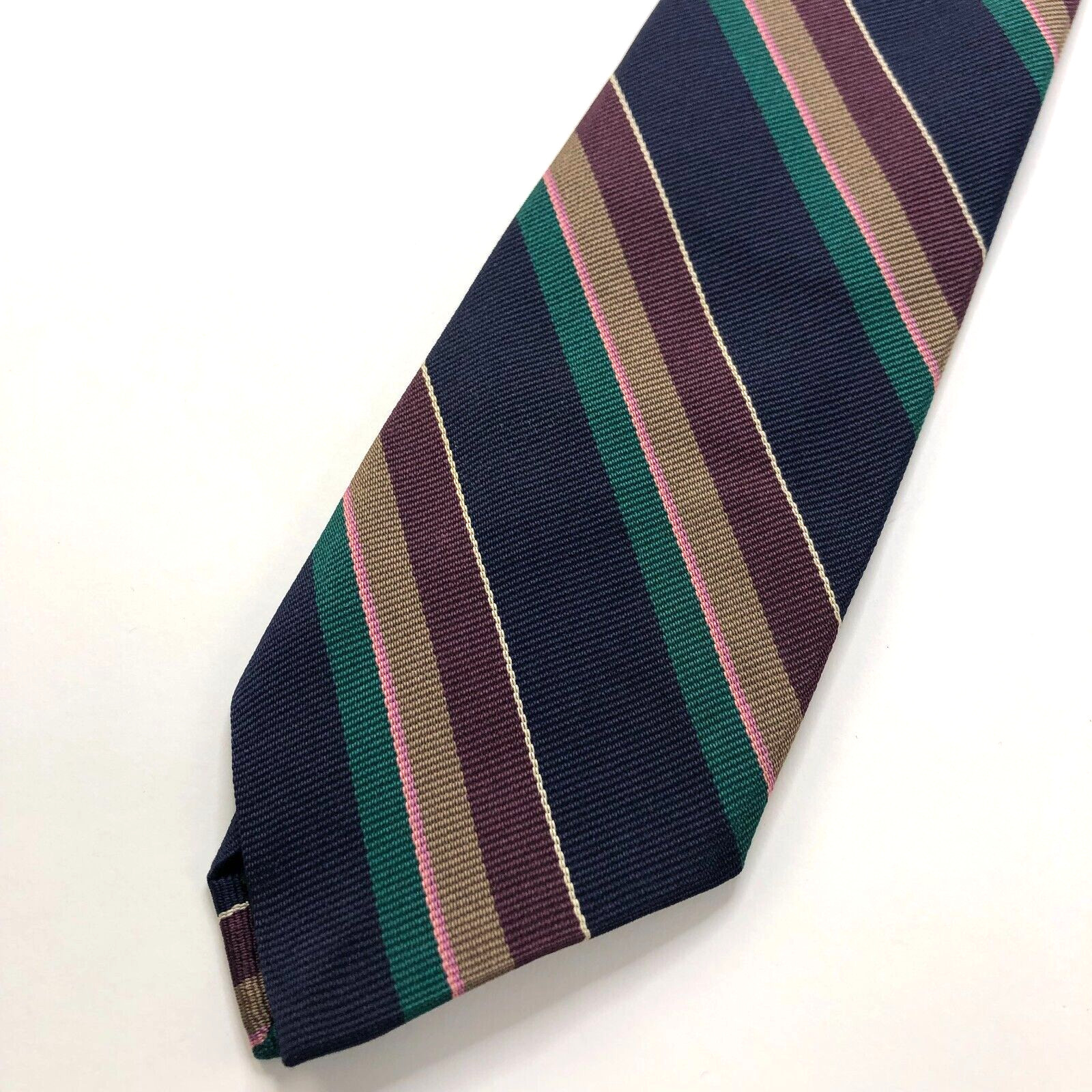 Robert Talbott Best of Class 100% Silk Neck Tie Men’s Striped 3″ / 56 In