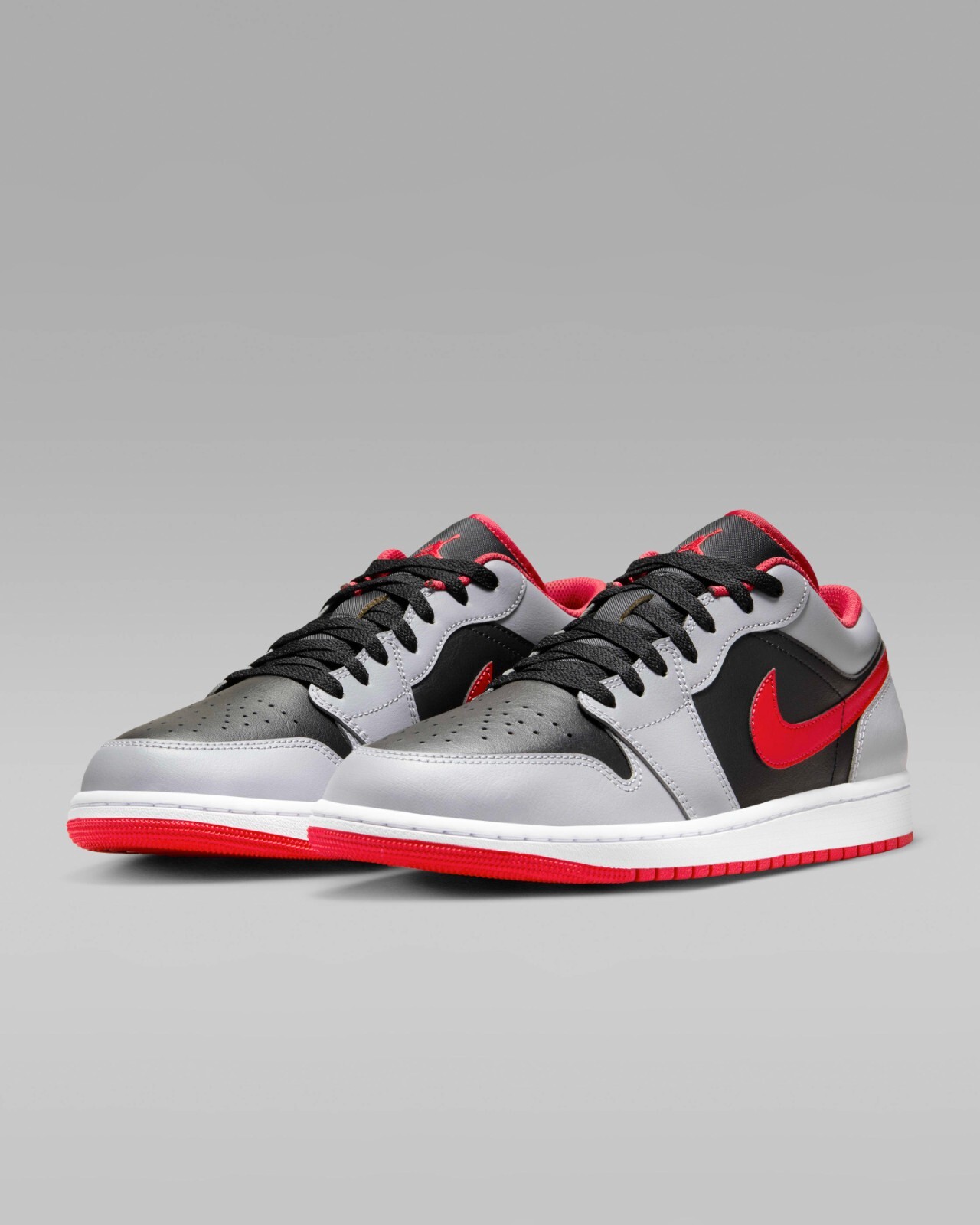 Nike Air Jordan 1 Low “Black/Cement Gray/Fire Red” 553558-060 Mens New [US 7-14]