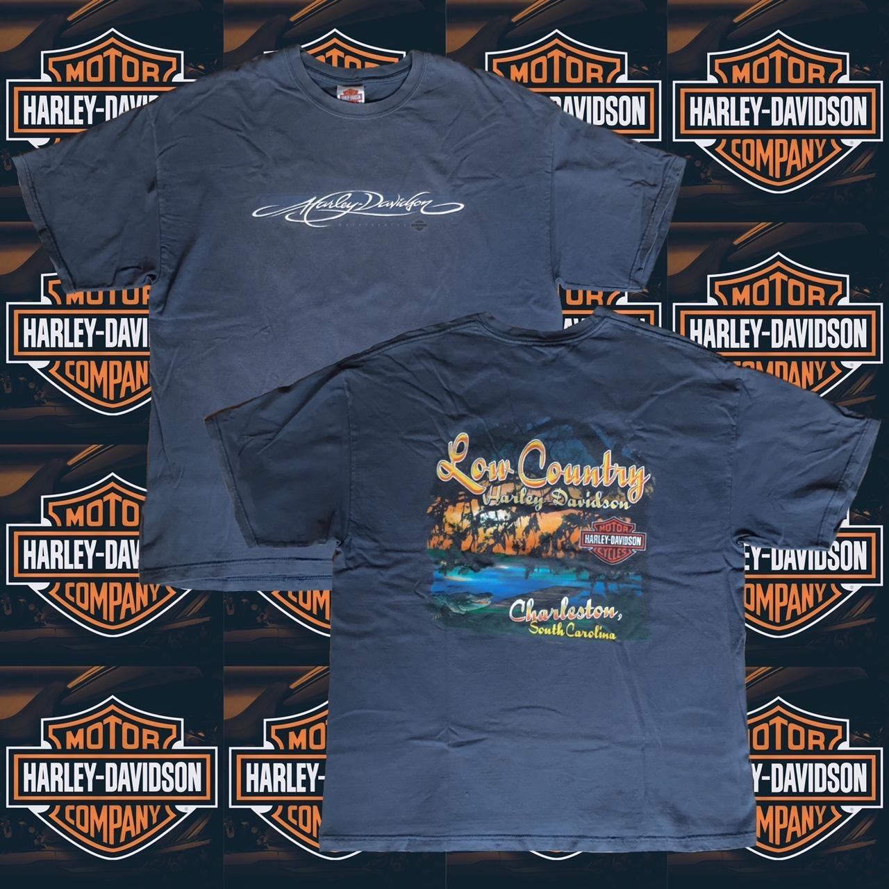Y2K Harley-Davidson Motorcycles Charleston, North Carolina XL Gator T-Shirt