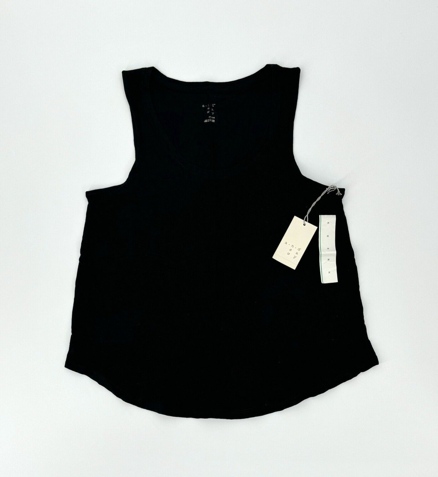 A New Day Activewear Workout Casual Cotton Tank Top in Black Size: Medium