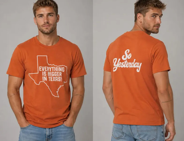 So Yesterday Texas Outline (mine) | Hilary Duff fan Tee
